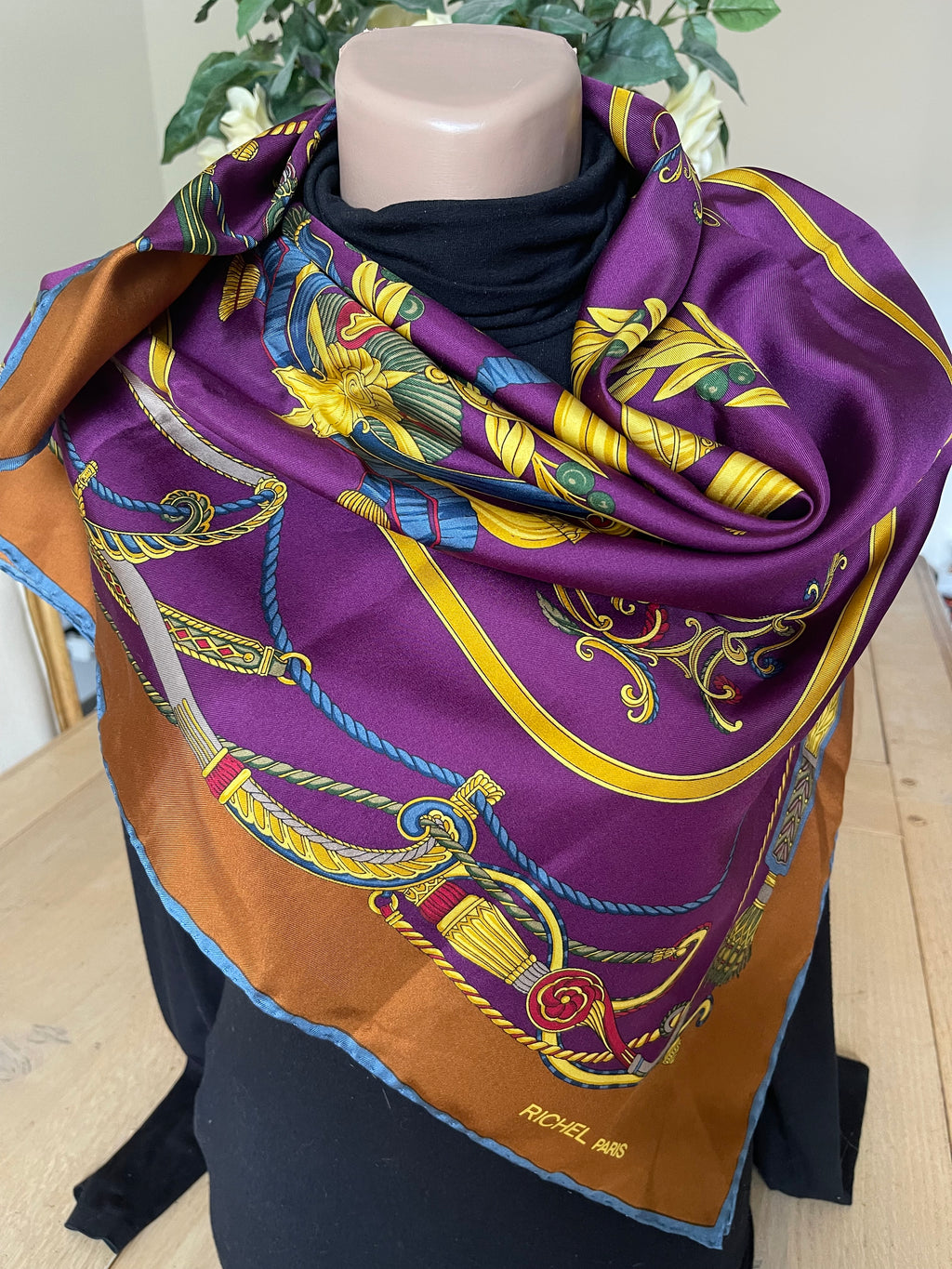 RICHEL carré foulard scarf schal sjaal seide silk soie