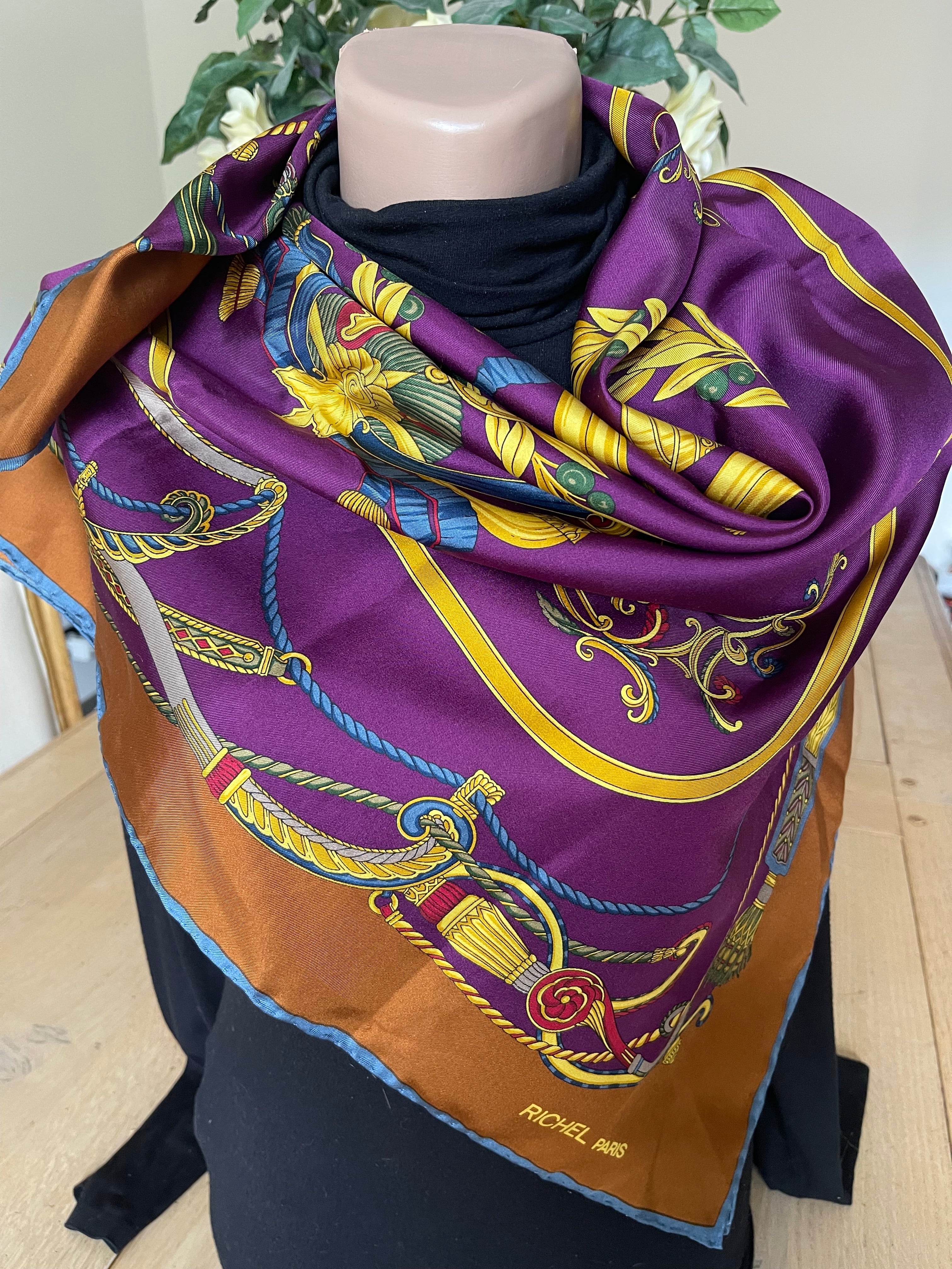 RICHEL carré foulard scarf schal sjaal seide silk soie