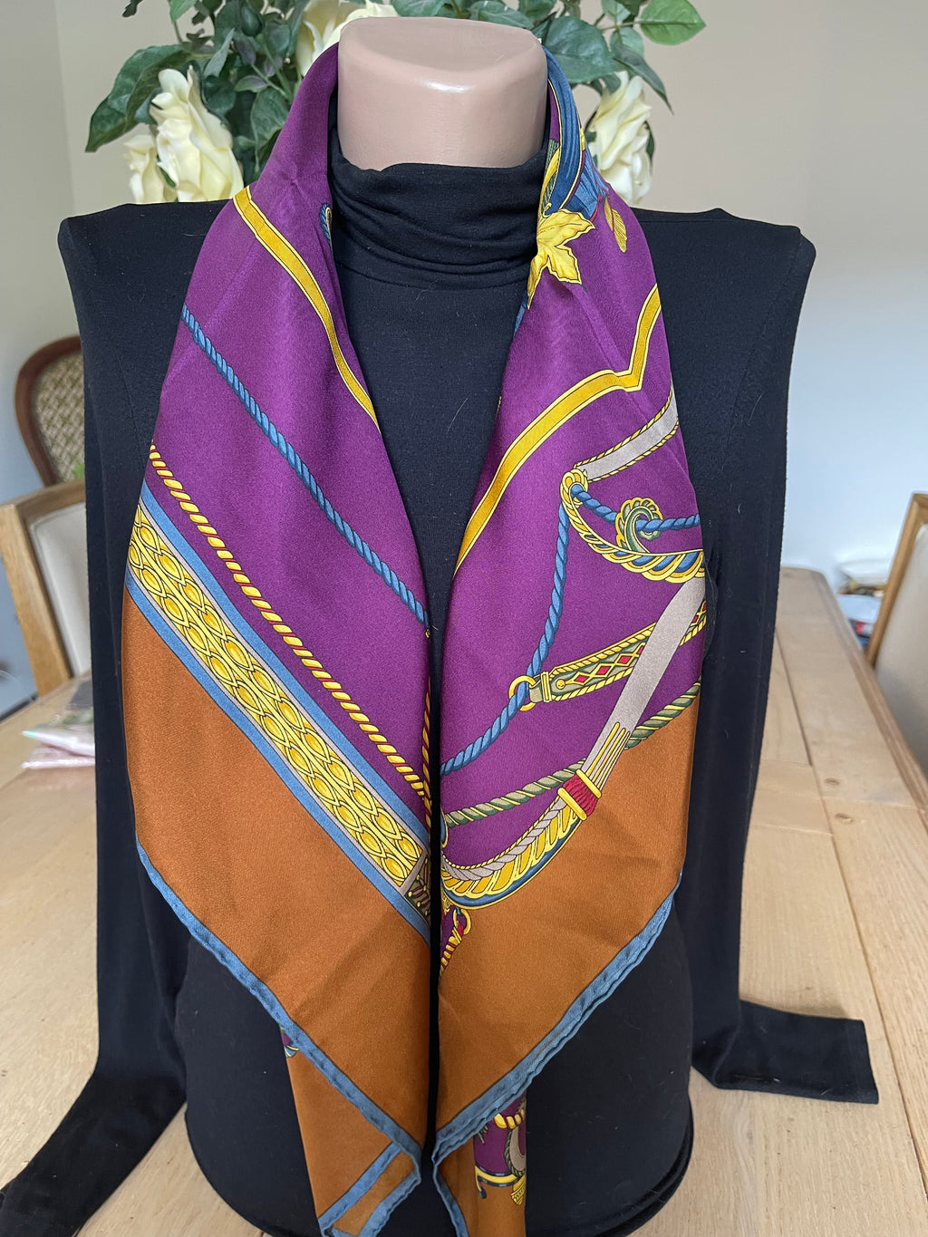 RICHEL carré foulard scarf schal sjaal seide silk soie