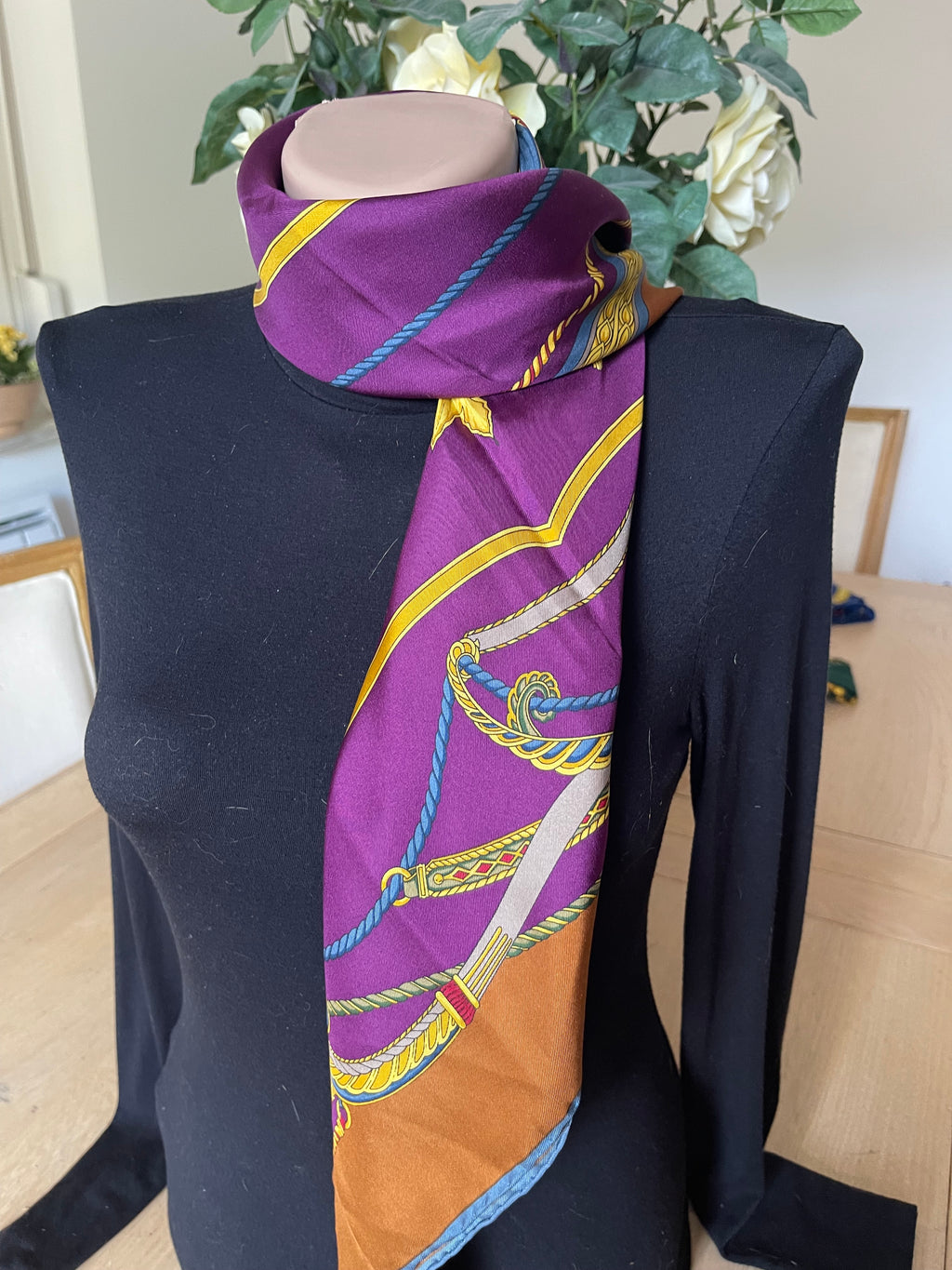 RICHEL carré foulard scarf schal sjaal seide silk soie