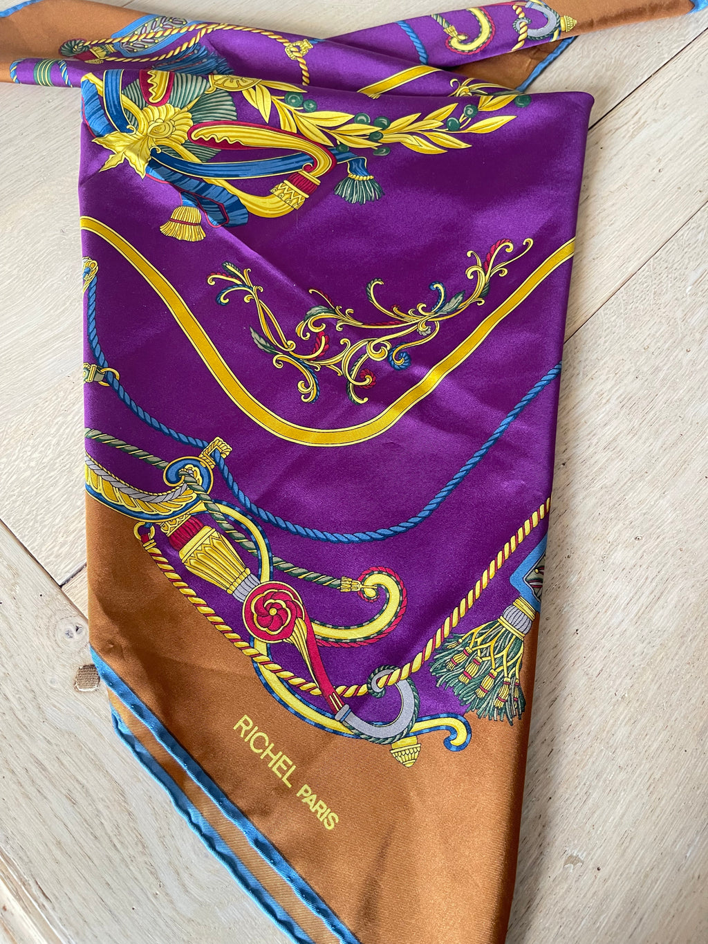 RICHEL carré foulard scarf schal sjaal seide silk soie