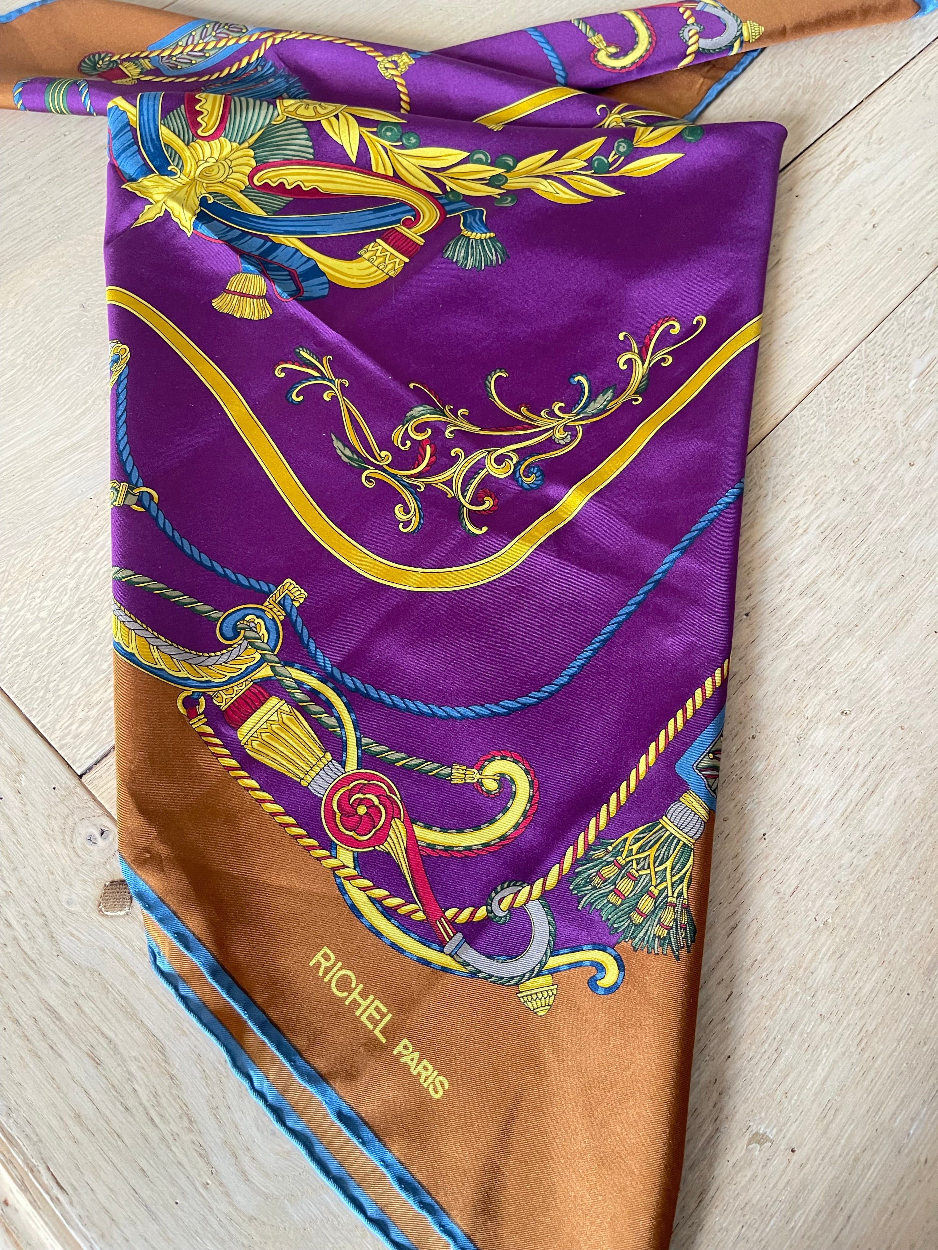 RICHEL carré foulard scarf schal sjaal seide silk soie