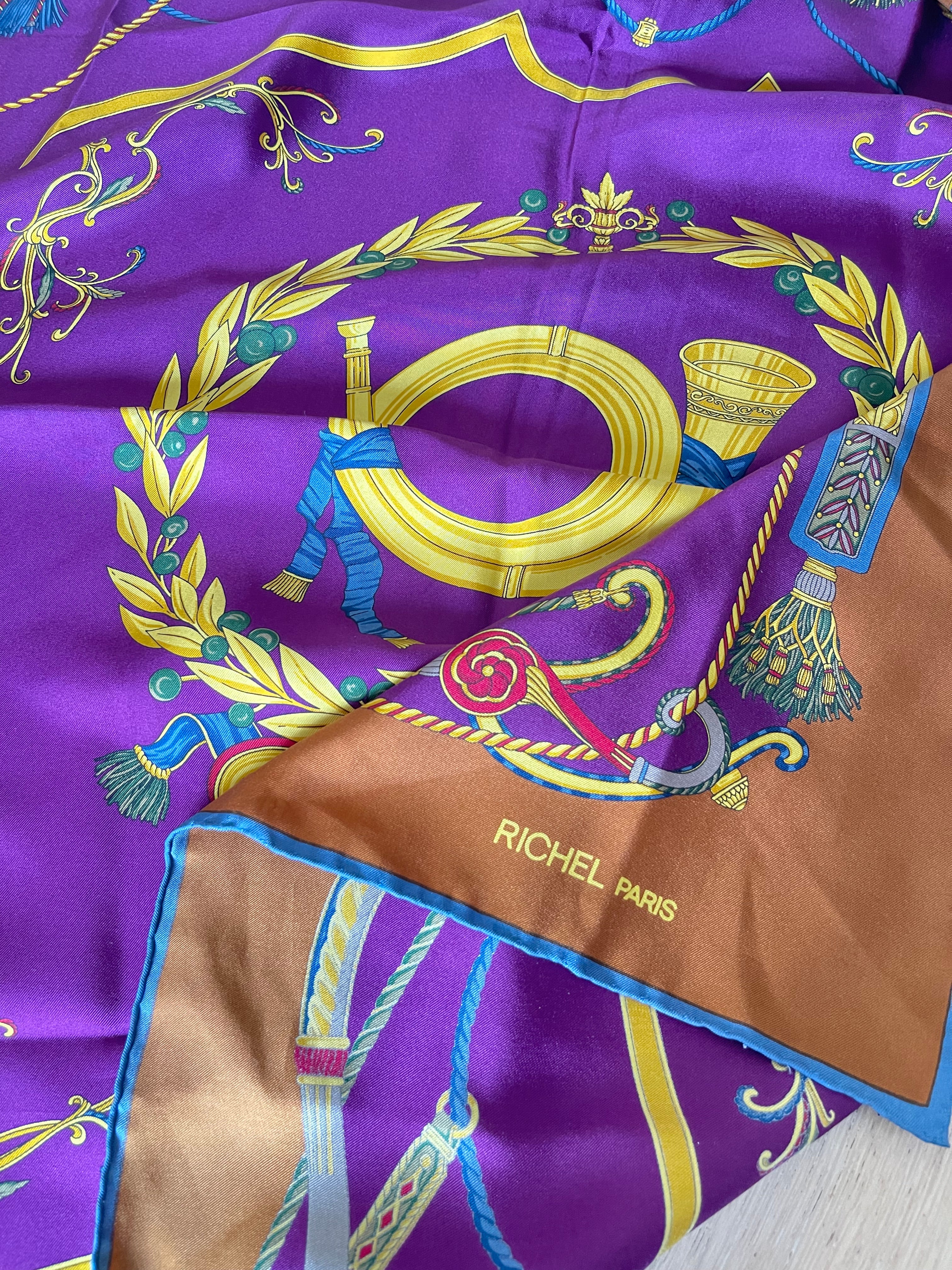 RICHEL carré foulard scarf schal sjaal seide silk soie