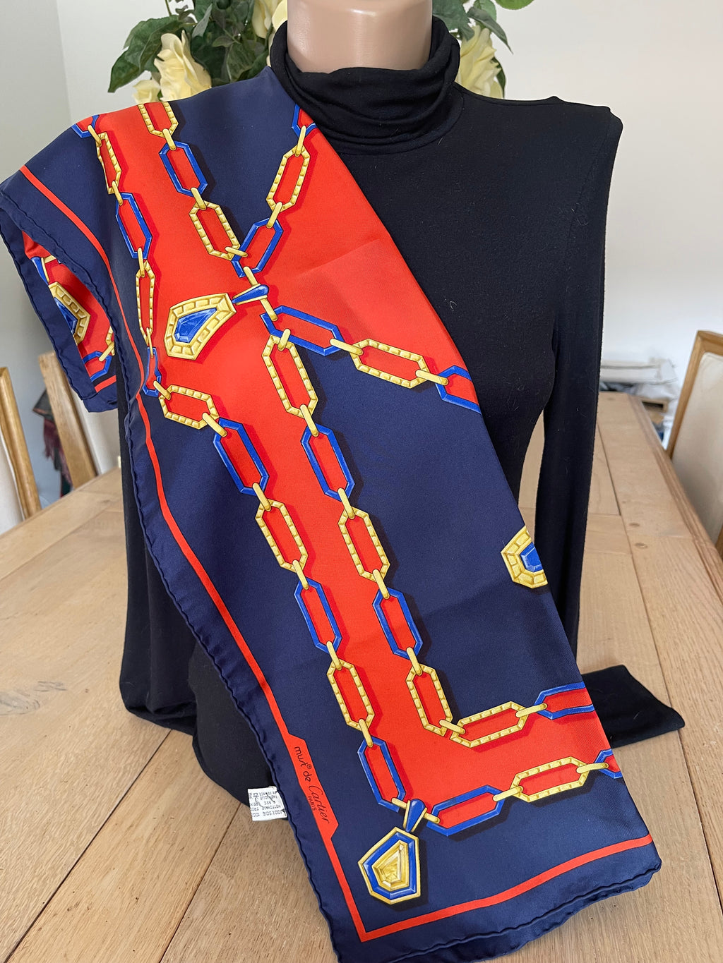 Must de Cartier carré foulard scarf schal sjaal seide silk soie