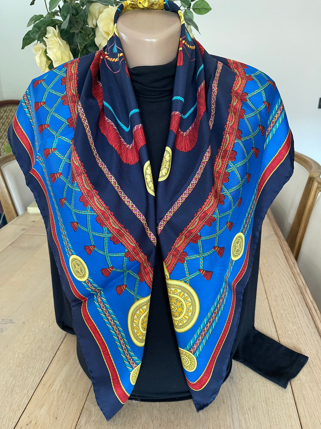 CELINE carré foulard schal scarf sjaal seide silk soie