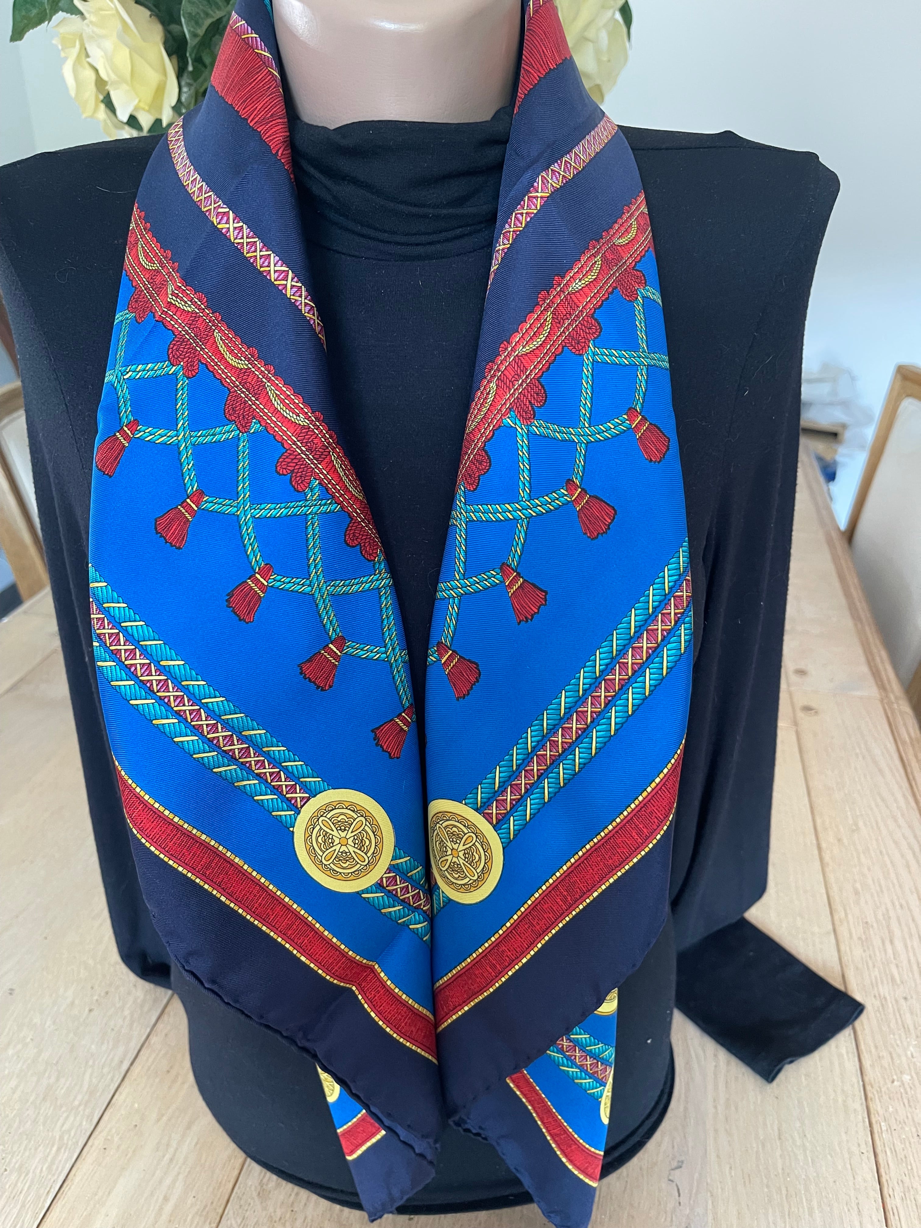 CELINE carré foulard schal scarf sjaal seide silk soie