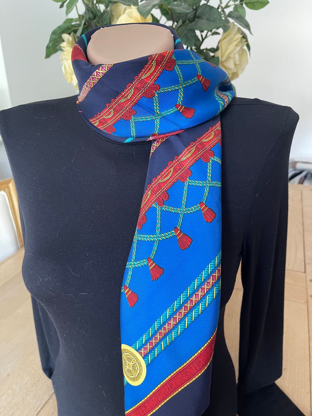 CELINE carré foulard schal scarf sjaal seide silk soie