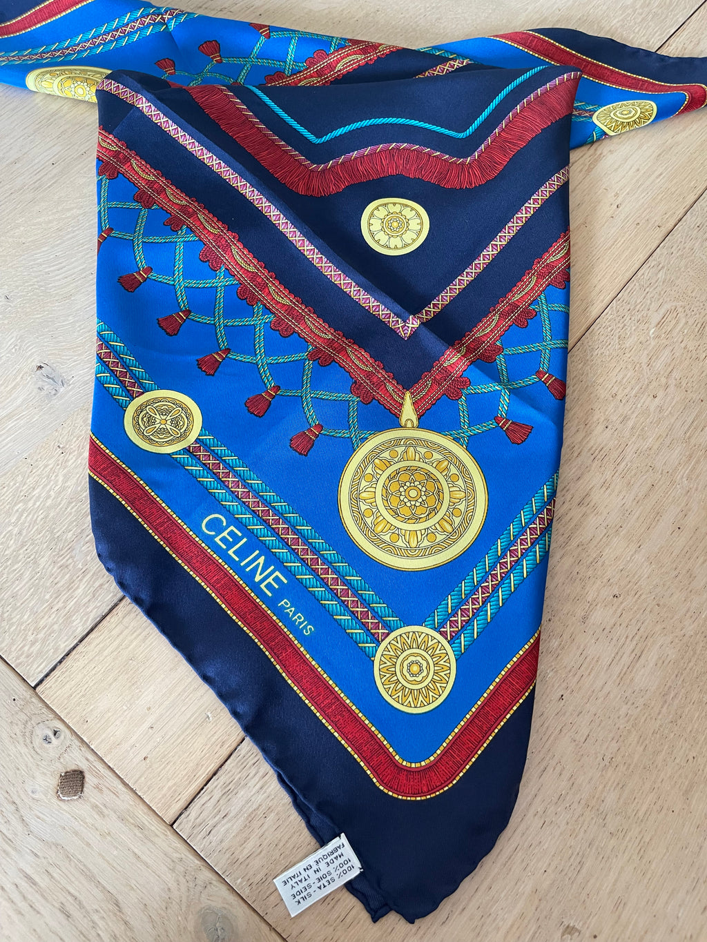 CELINE carré foulard schal scarf sjaal seide silk soie