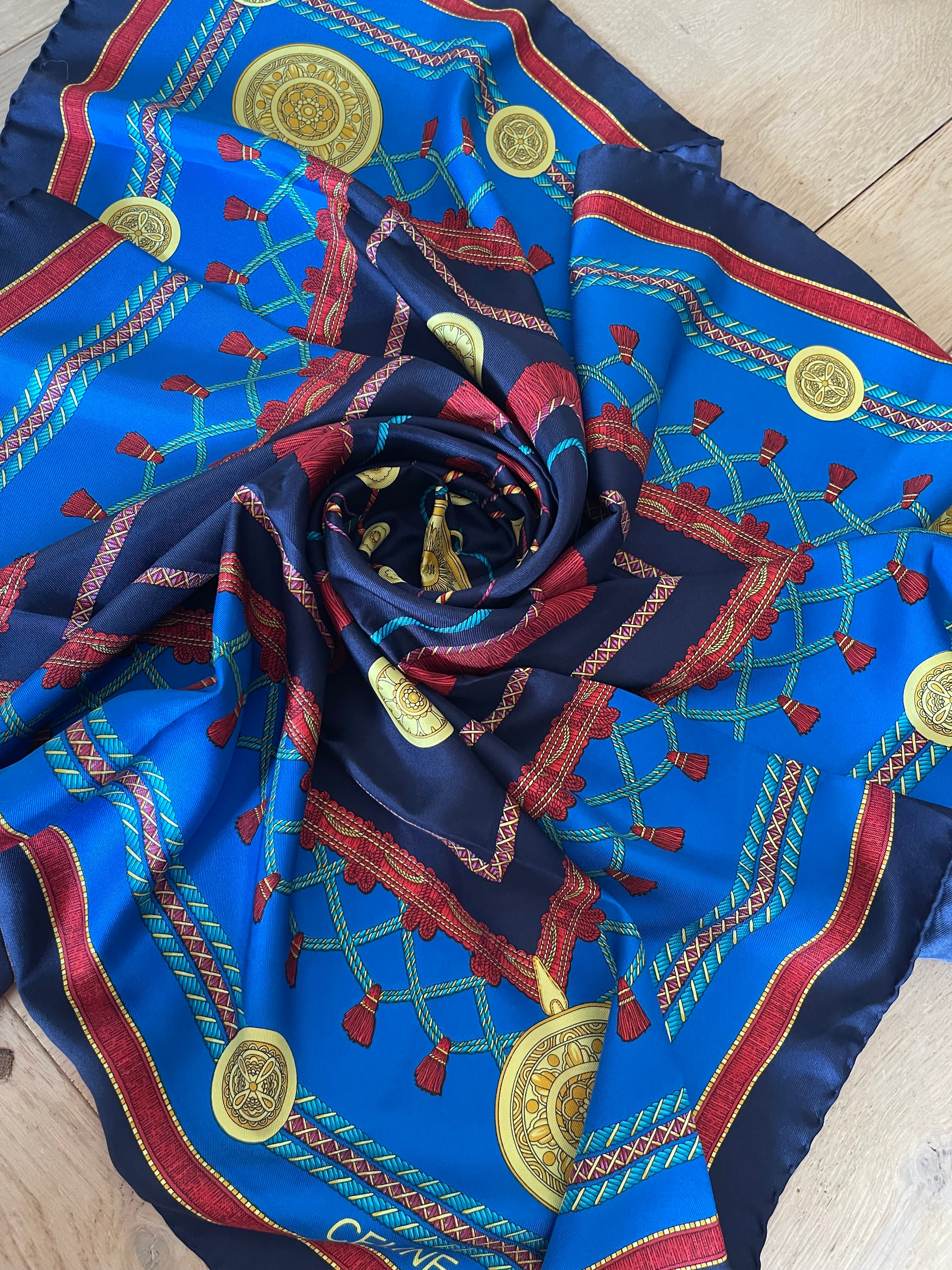 CELINE carré foulard schal scarf sjaal seide silk soie