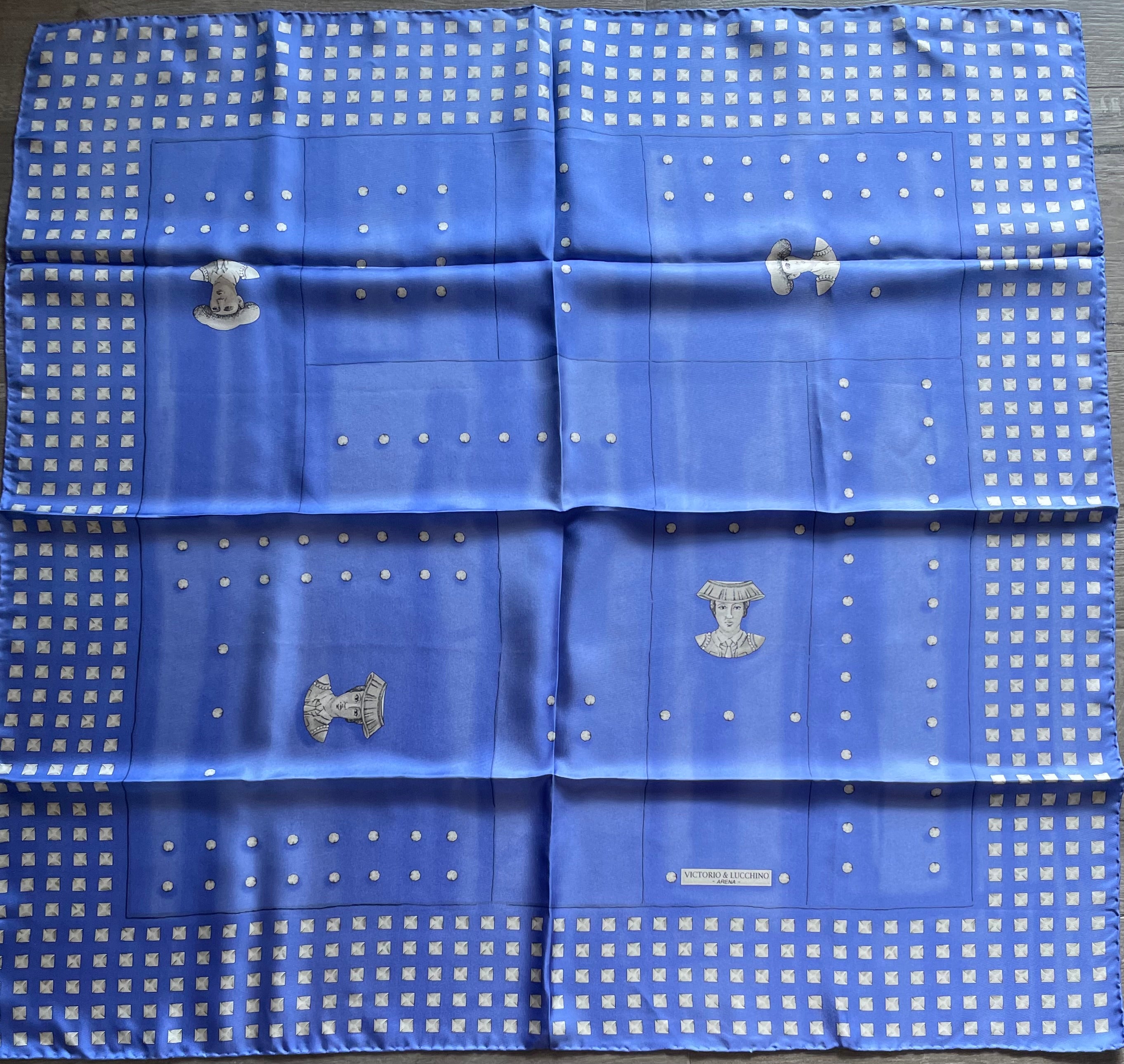 Victorio & Lucchino carré foulard schal sjaal scarf seiden silk soie