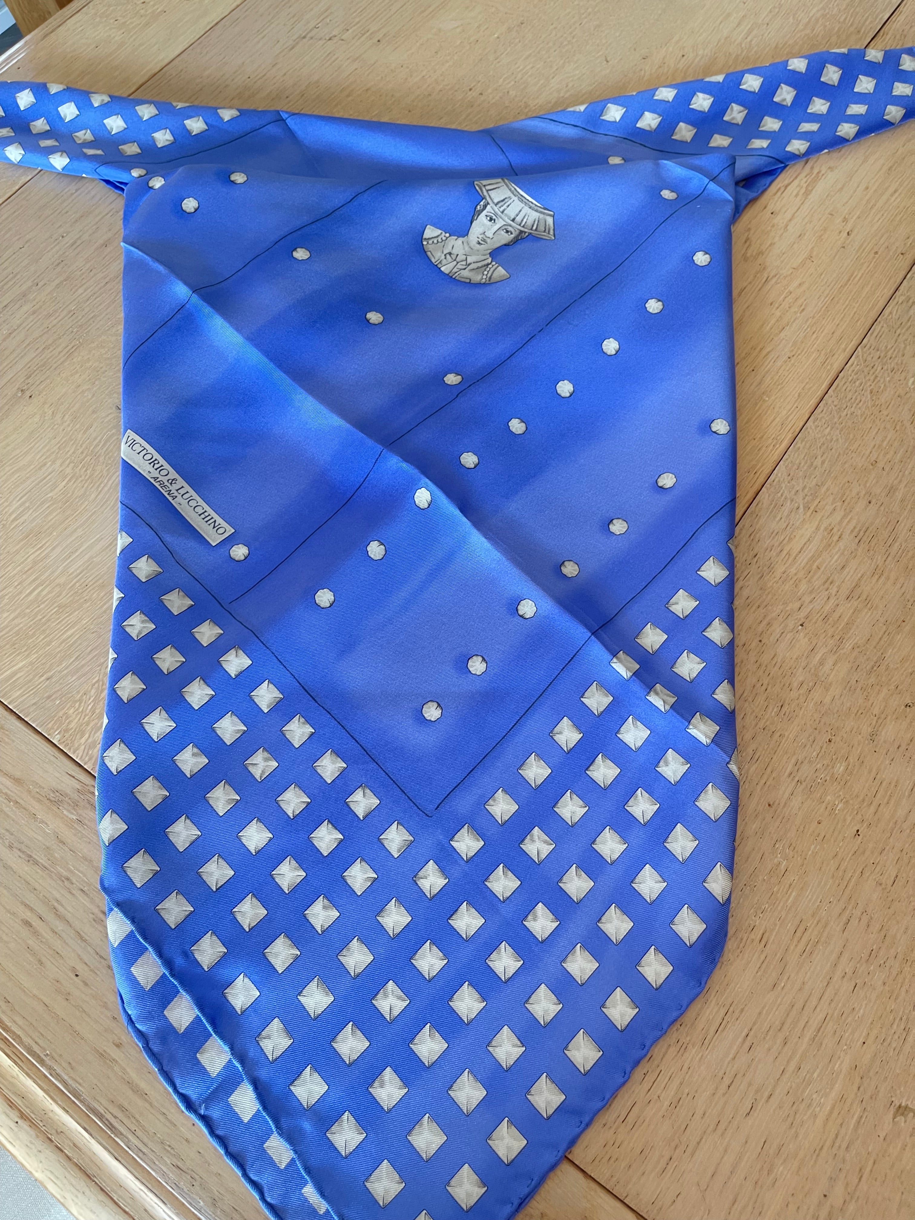 Victorio & Lucchino carré foulard schal sjaal scarf seiden silk soie