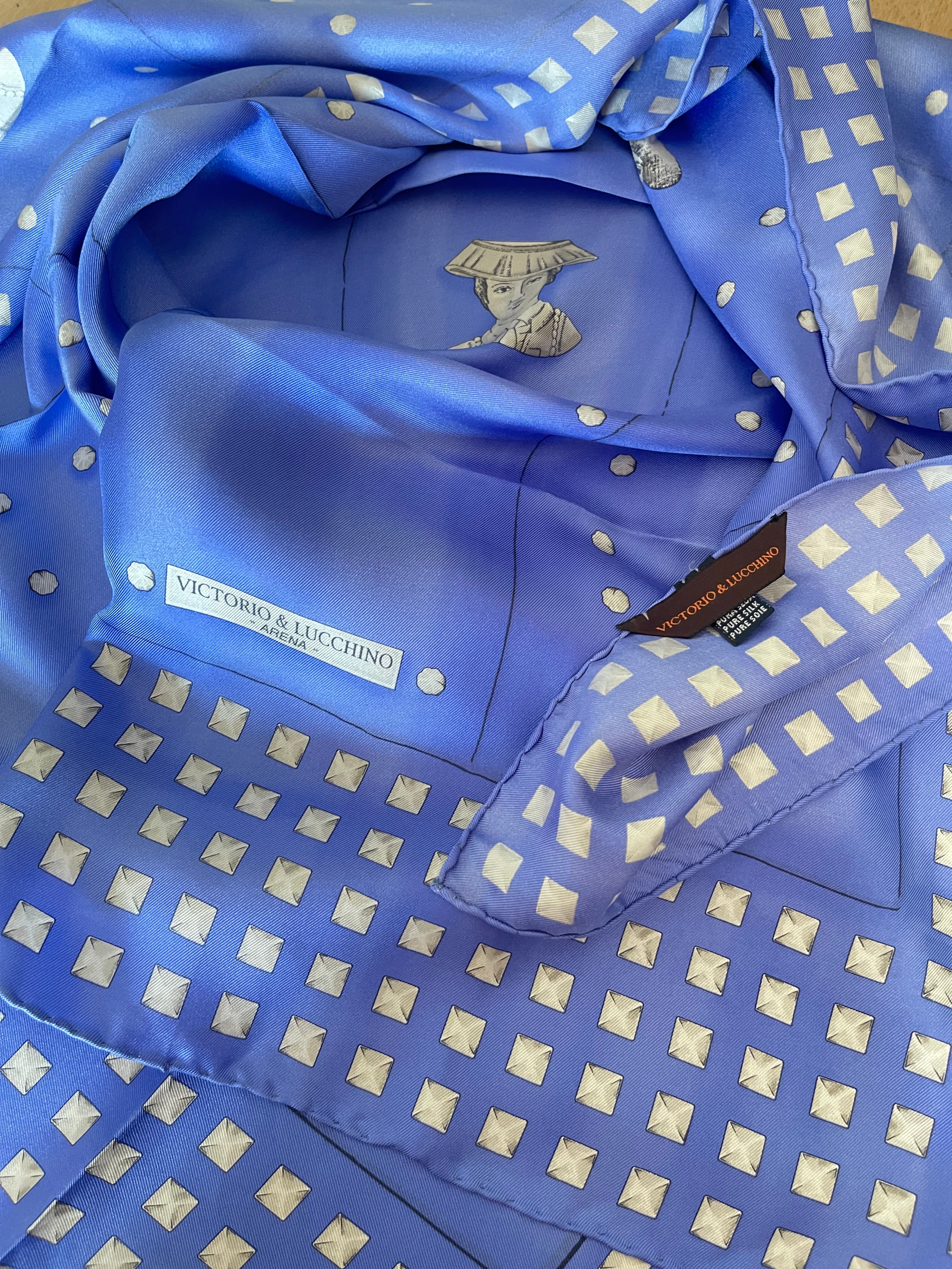Victorio & Lucchino carré foulard schal sjaal scarf seiden silk soie