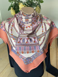 TRUSSARDI carré foulard scarf schal sjaal seide soie silk