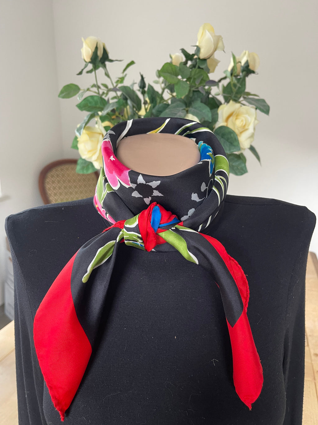 MONTANA foulard carré scarf schal sjaal seide silk soie
