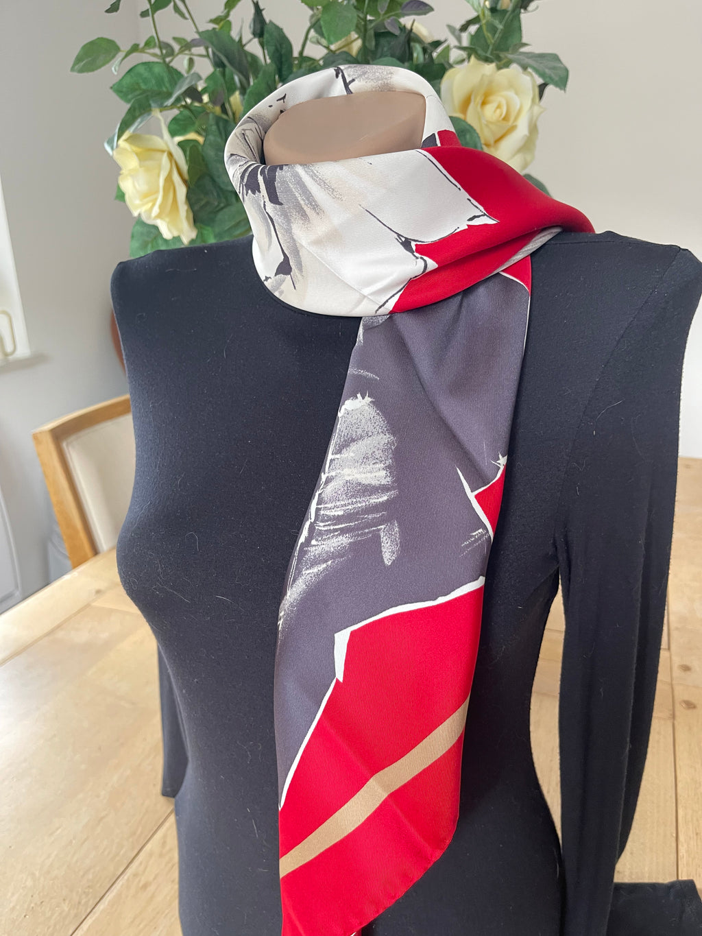 VALENTINO carré scarf schal sjaal seide silk soie