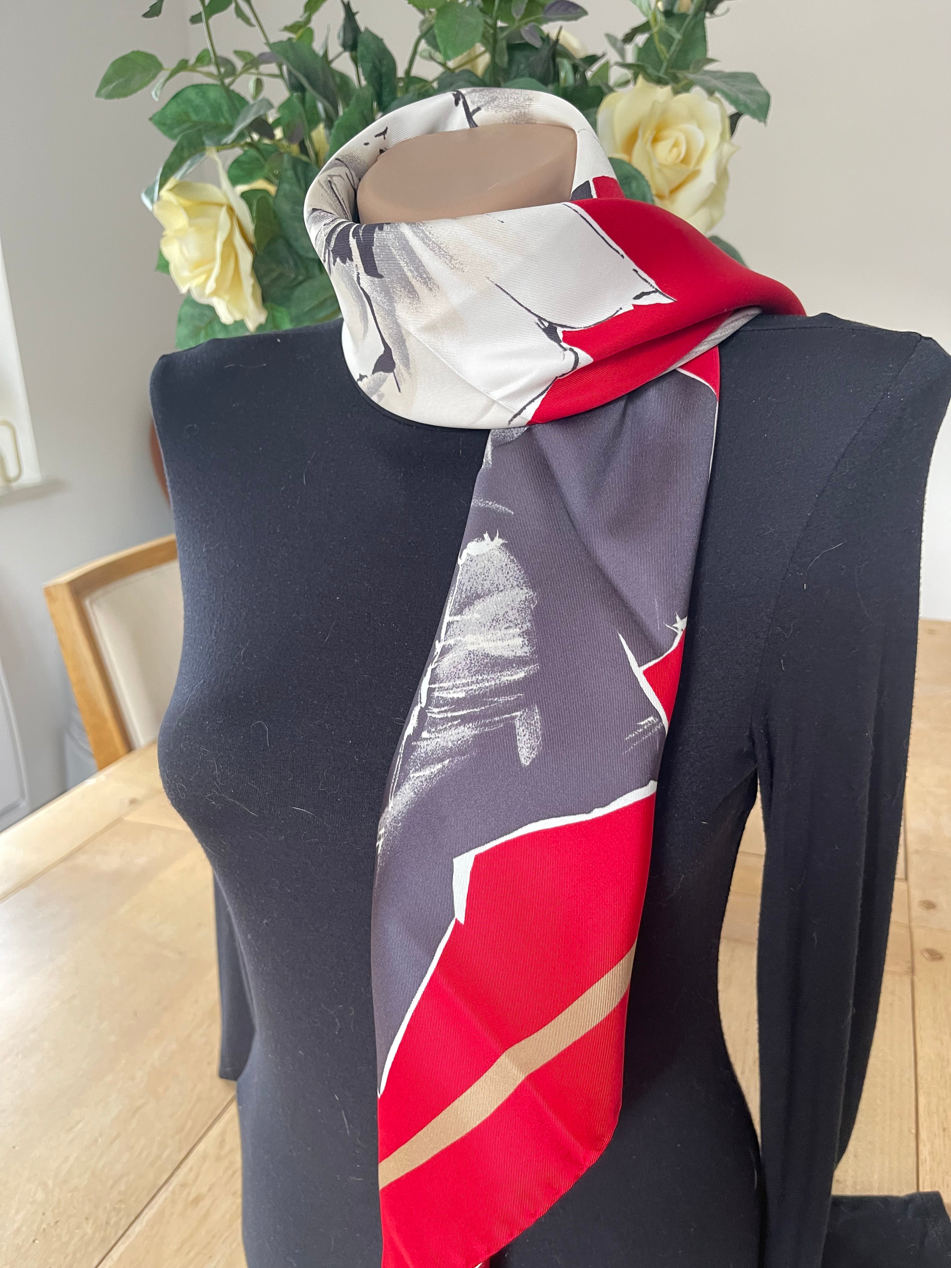 VALENTINO carré scarf schal sjaal seide silk soie