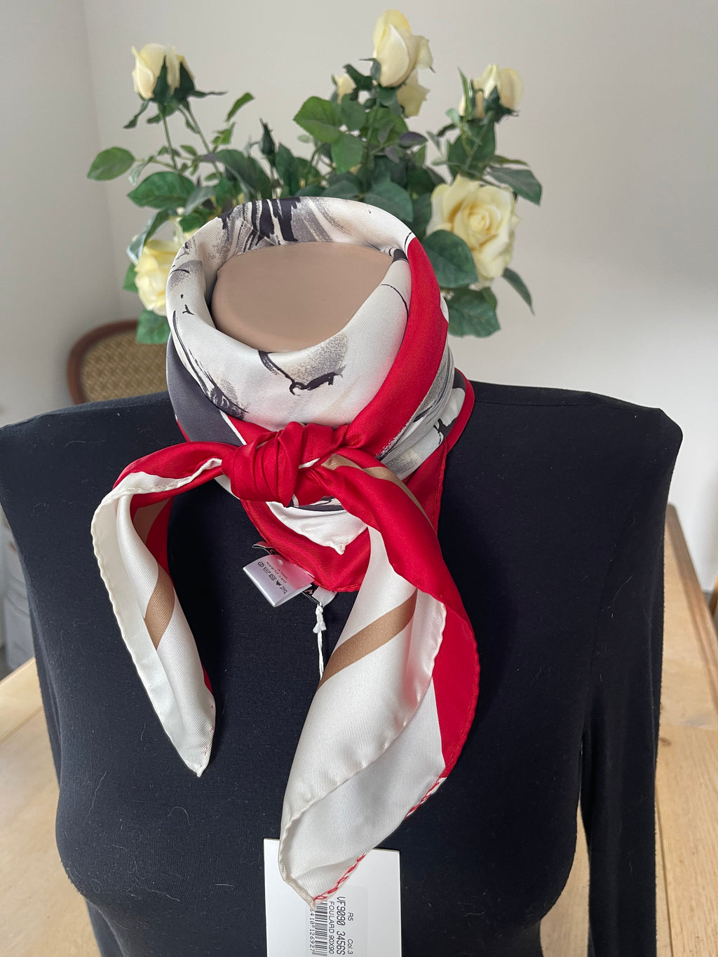 VALENTINO carré scarf schal sjaal seide silk soie
