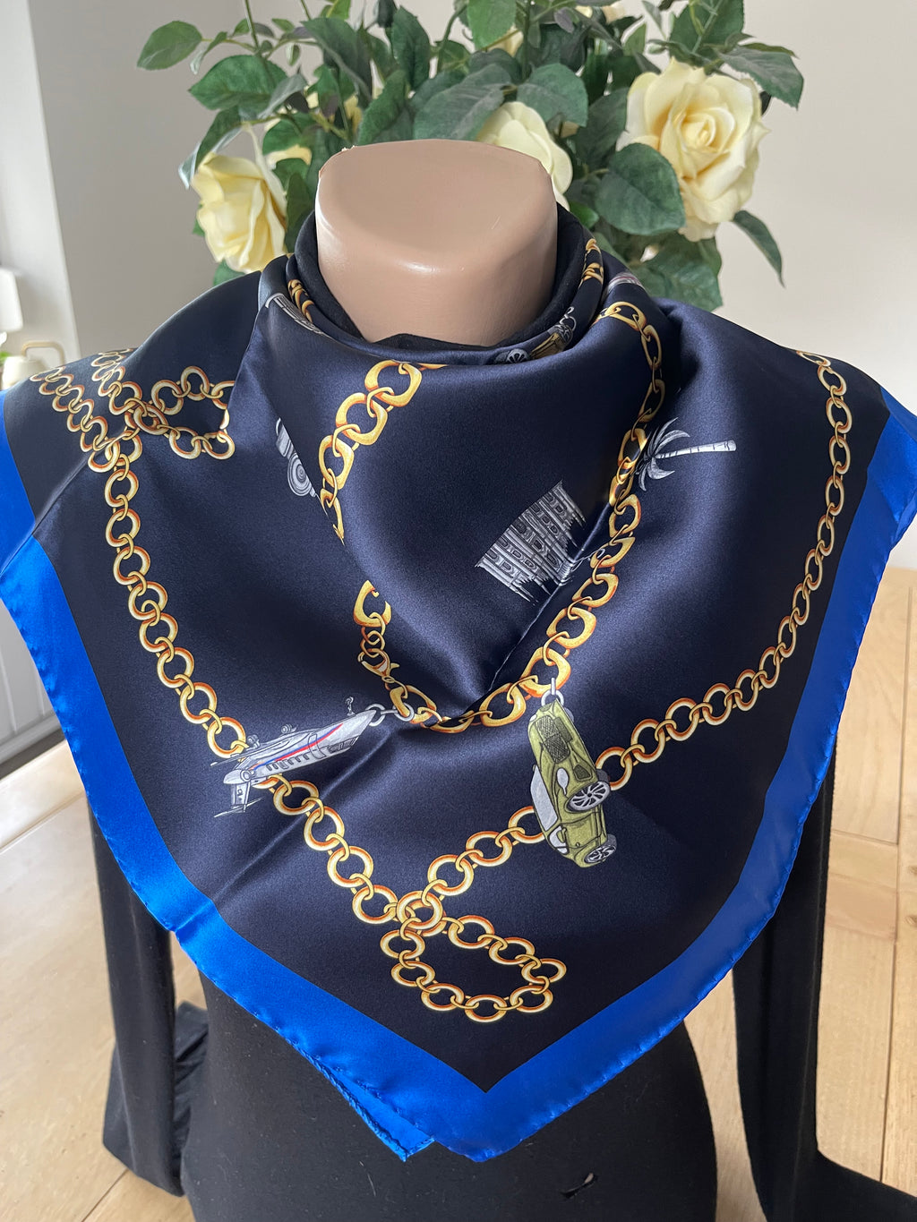 Silk scarf made in Italy scarf schal sjaal seide soie silk