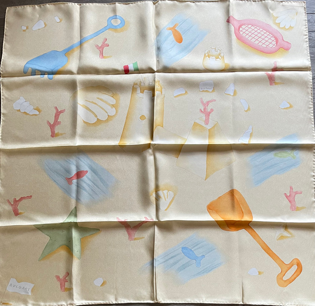 Bulgari carré foulard scarf schal sjaal seide silk soie