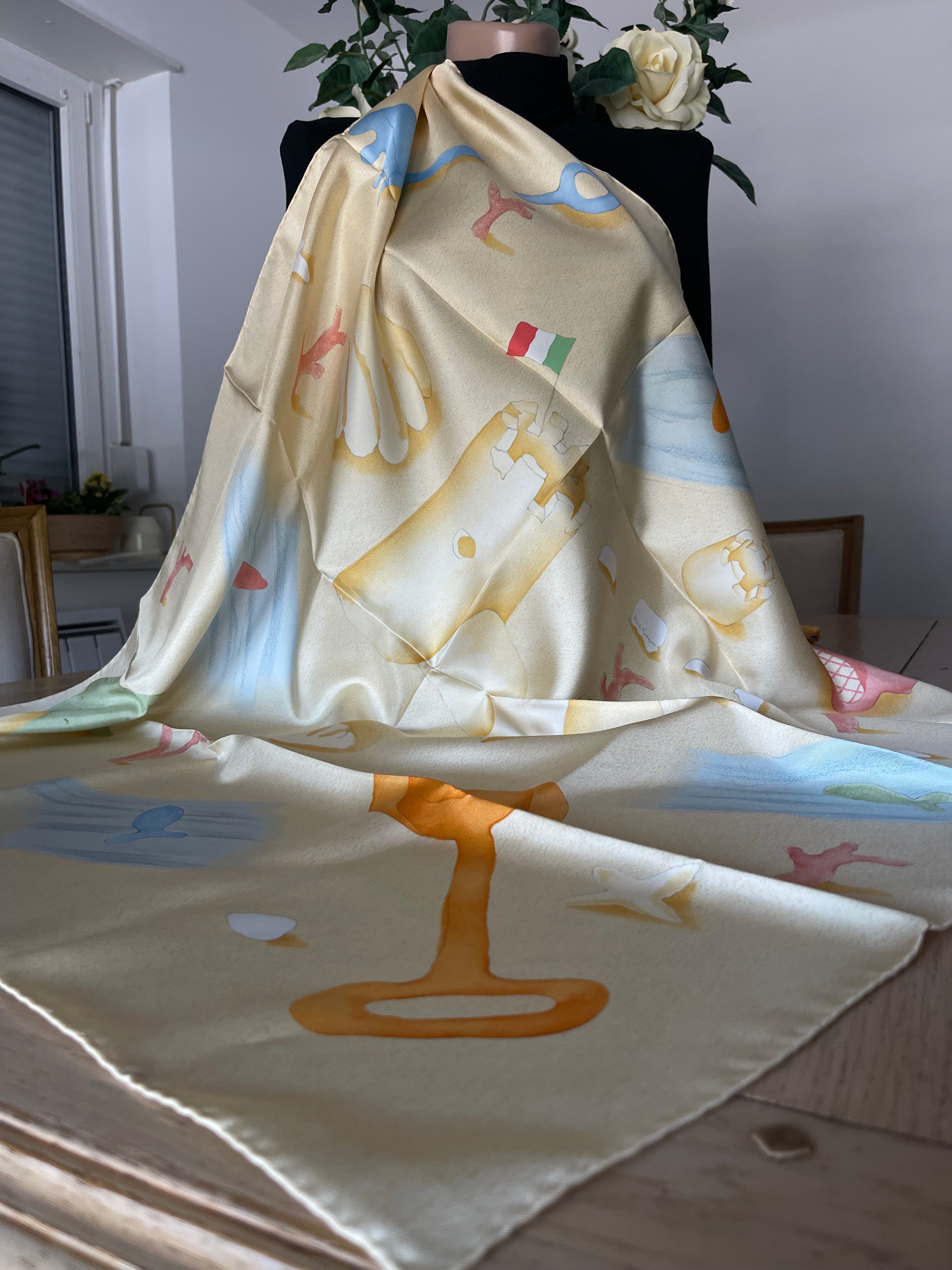 Bulgari carré foulard scarf schal sjaal seide silk soie