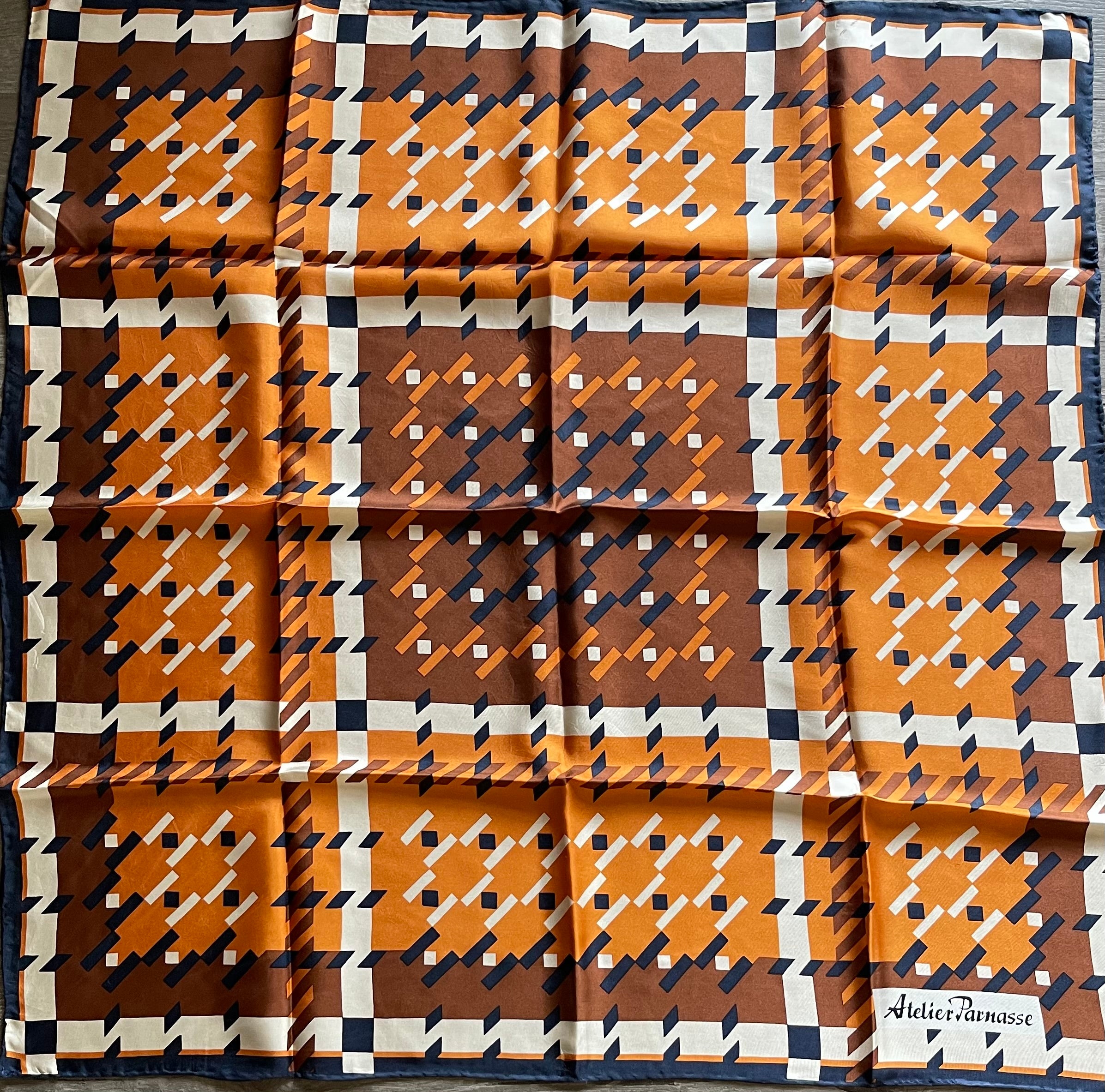 Atelier PARNASSE carré foulard scarf schal seide silk soie