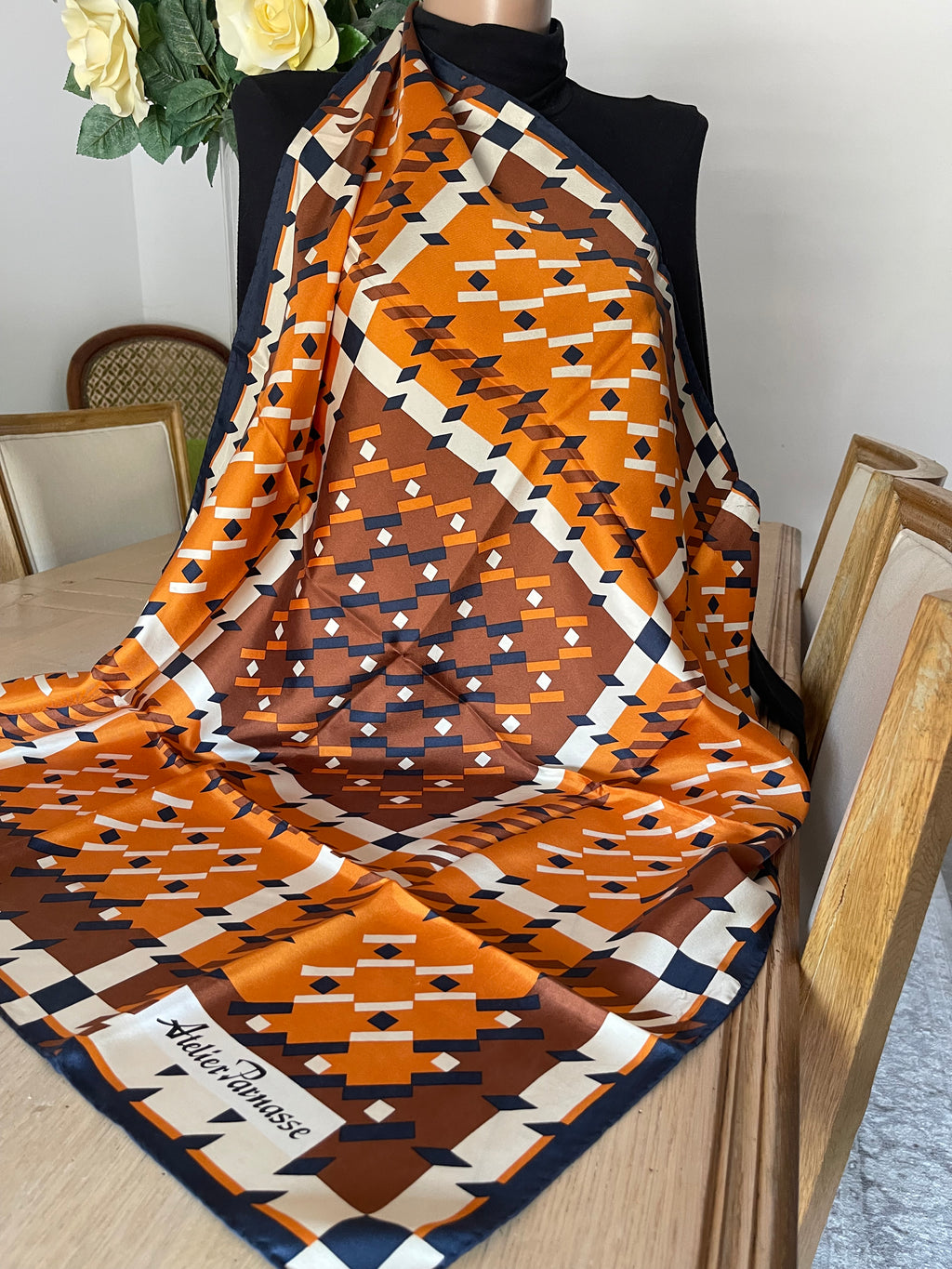Atelier PARNASSE carré foulard scarf schal seide silk soie