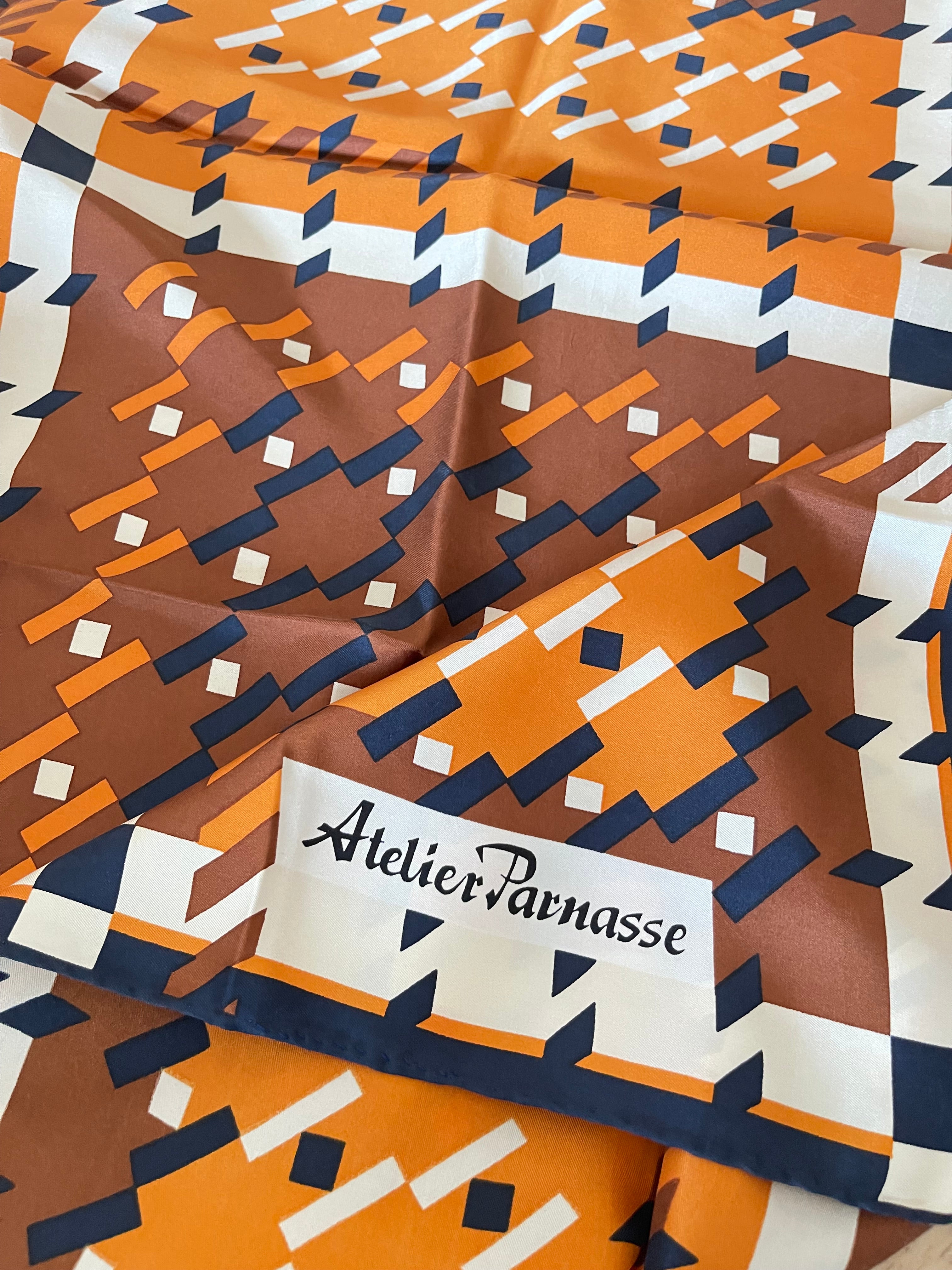 Atelier PARNASSE carré foulard scarf schal seide silk soie