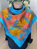 NINA RICCI carré foulard scarf seide soie silk