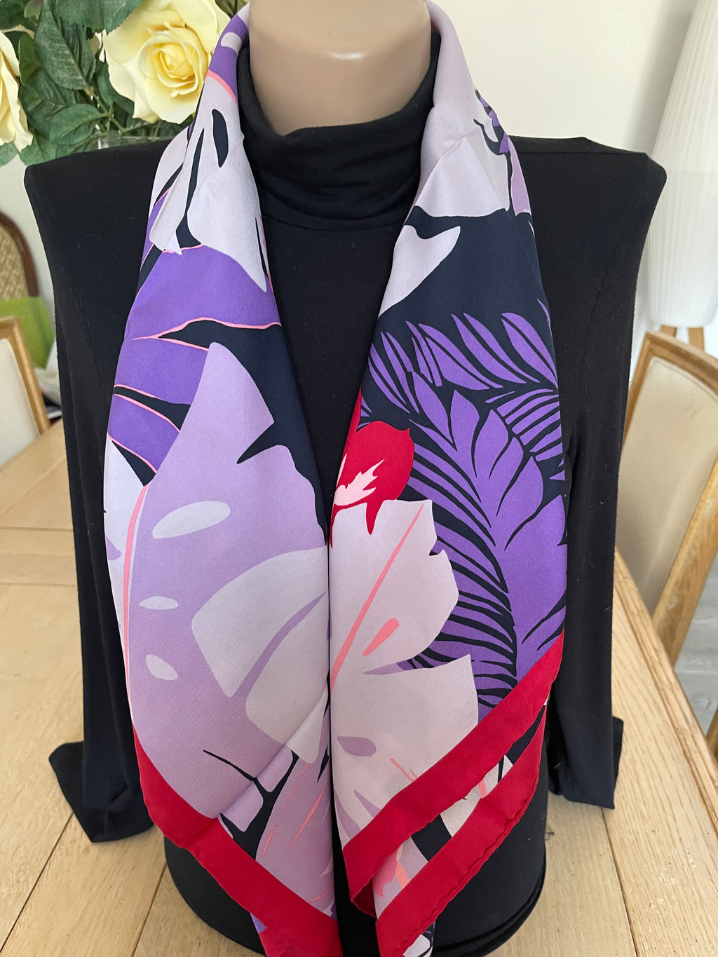 ESCADA carré foulard schal sjaal seide silk soie