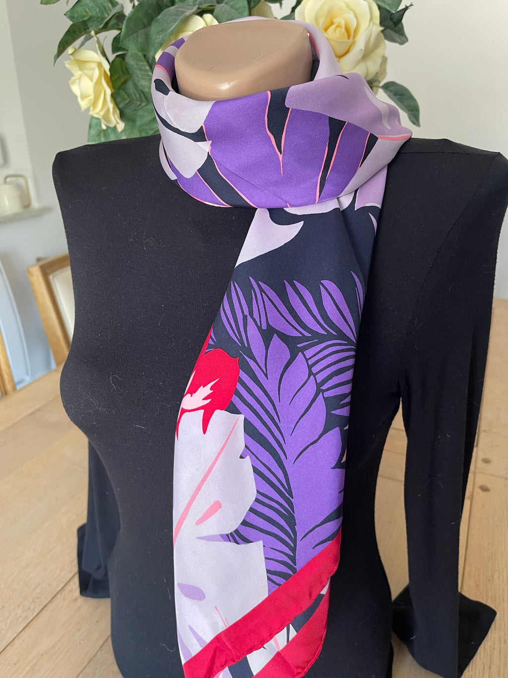 ESCADA carré foulard schal sjaal seide silk soie