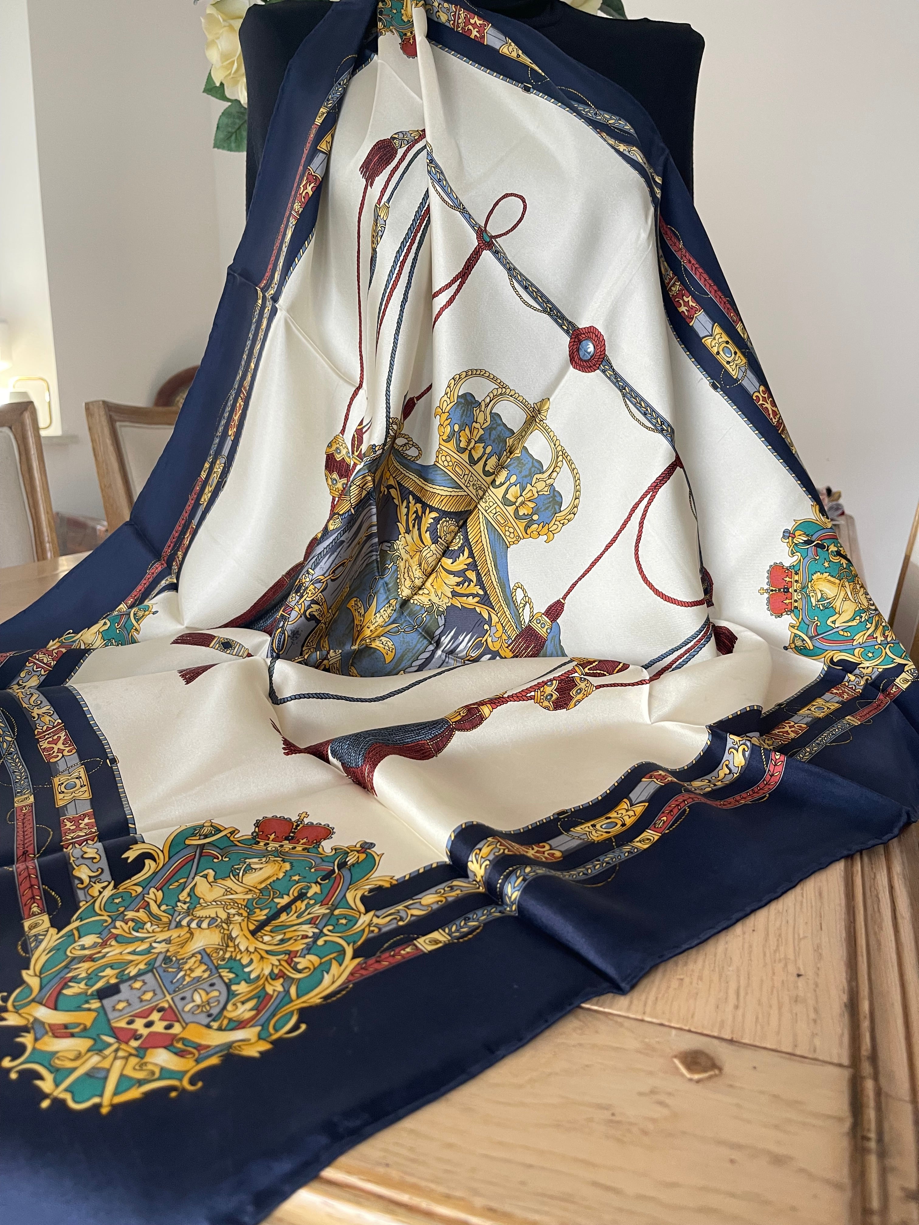 Seiden Tuch carré foulard scarf schal seide soie silk