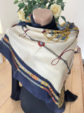 Seiden Tuch carré foulard scarf schal seide soie silk