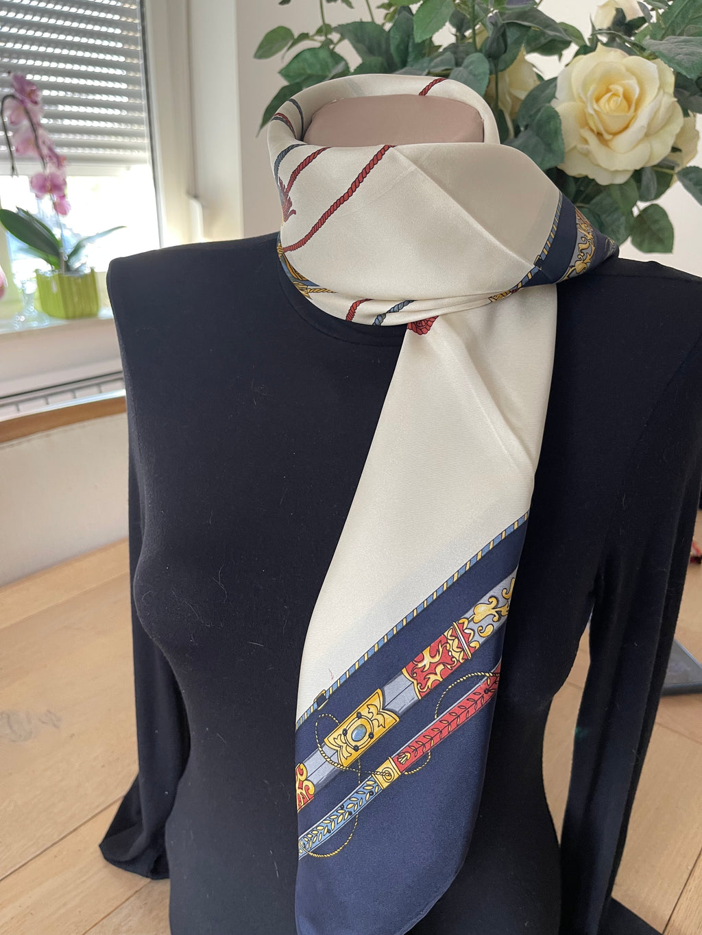 Seiden Tuch carré foulard scarf schal seide soie silk
