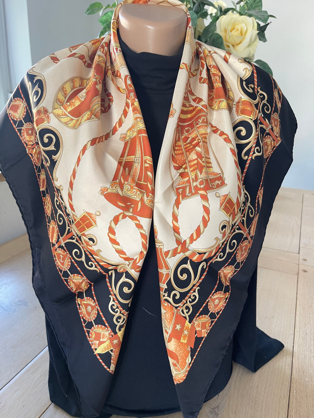 RICHEL carré foulard scarf schal sjaal seide soie silk