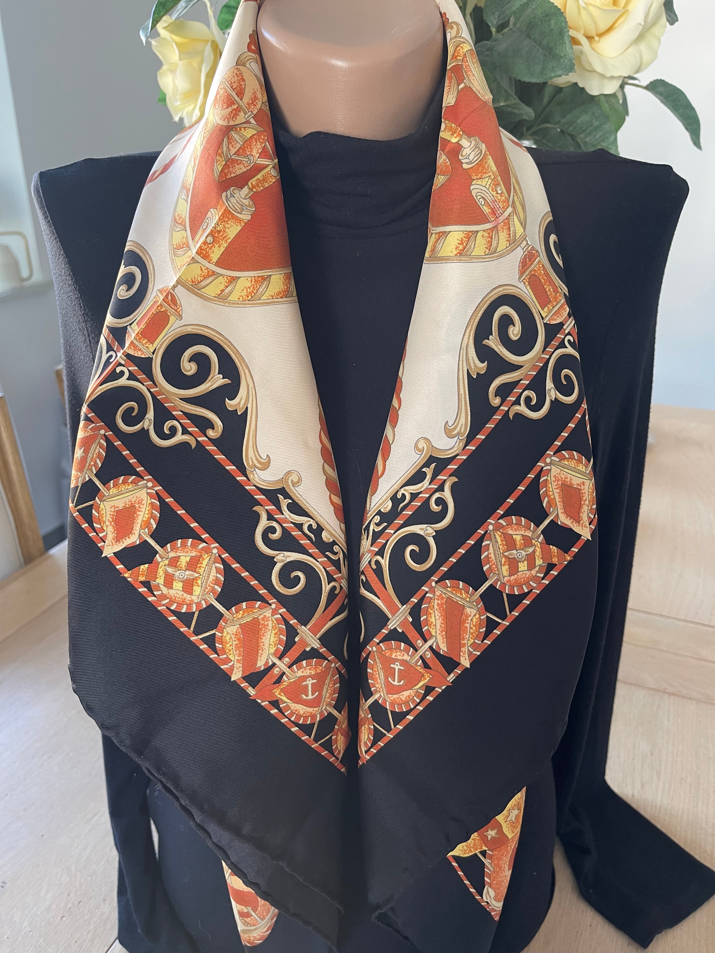 RICHEL carré foulard scarf schal sjaal seide soie silk