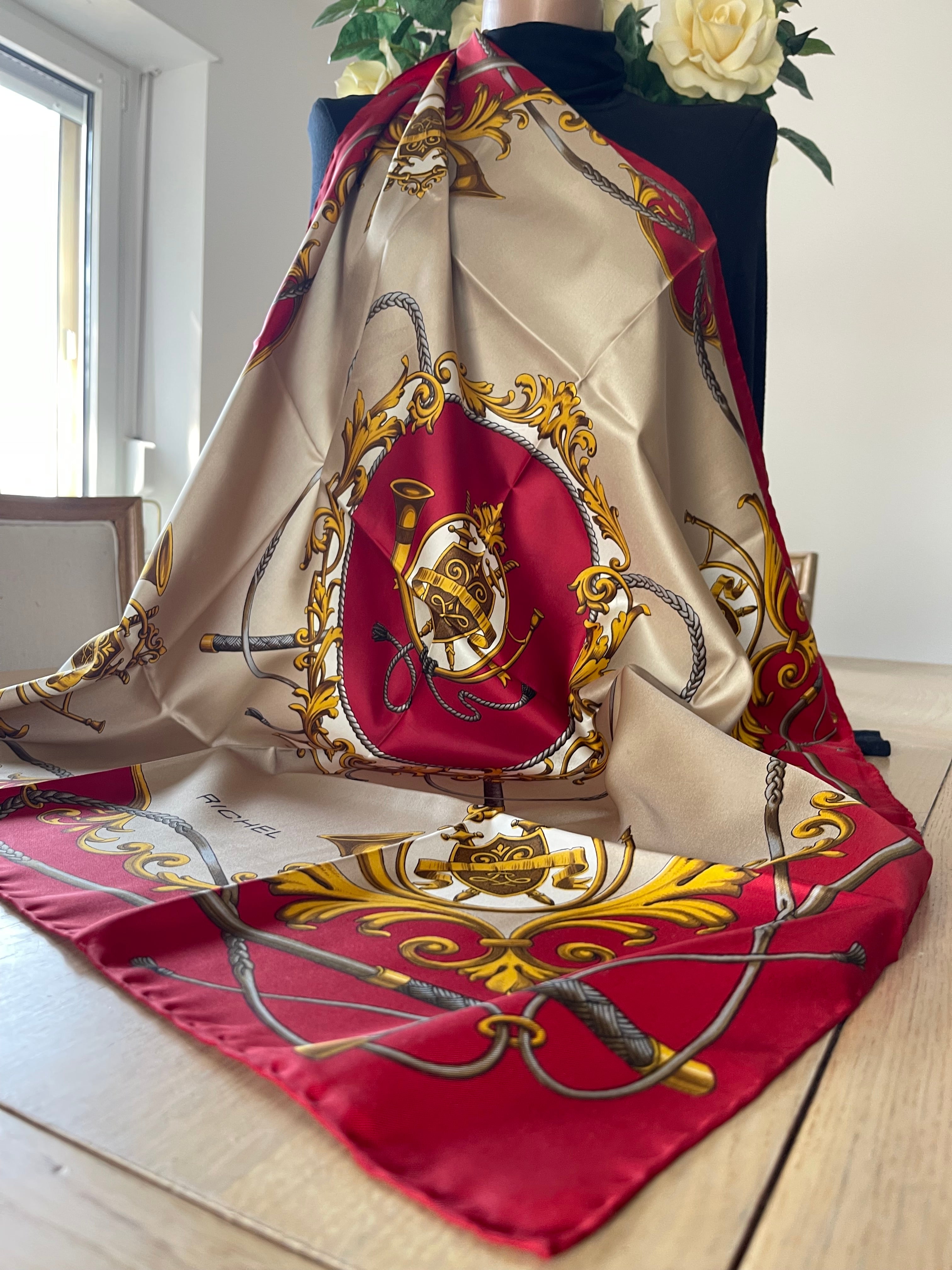 RICHEL carré foulard schal scarf sjaal seide silk soie