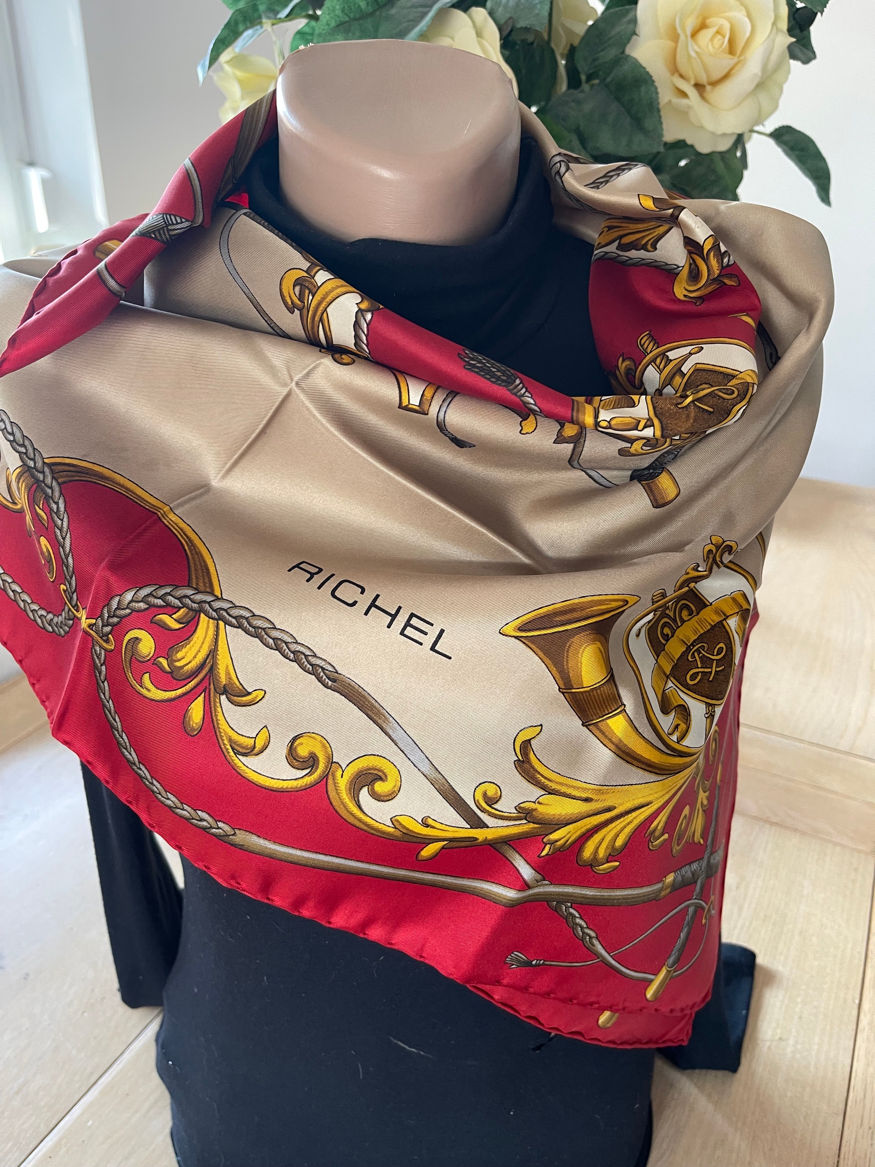 RICHEL carré foulard schal scarf sjaal seide silk soie