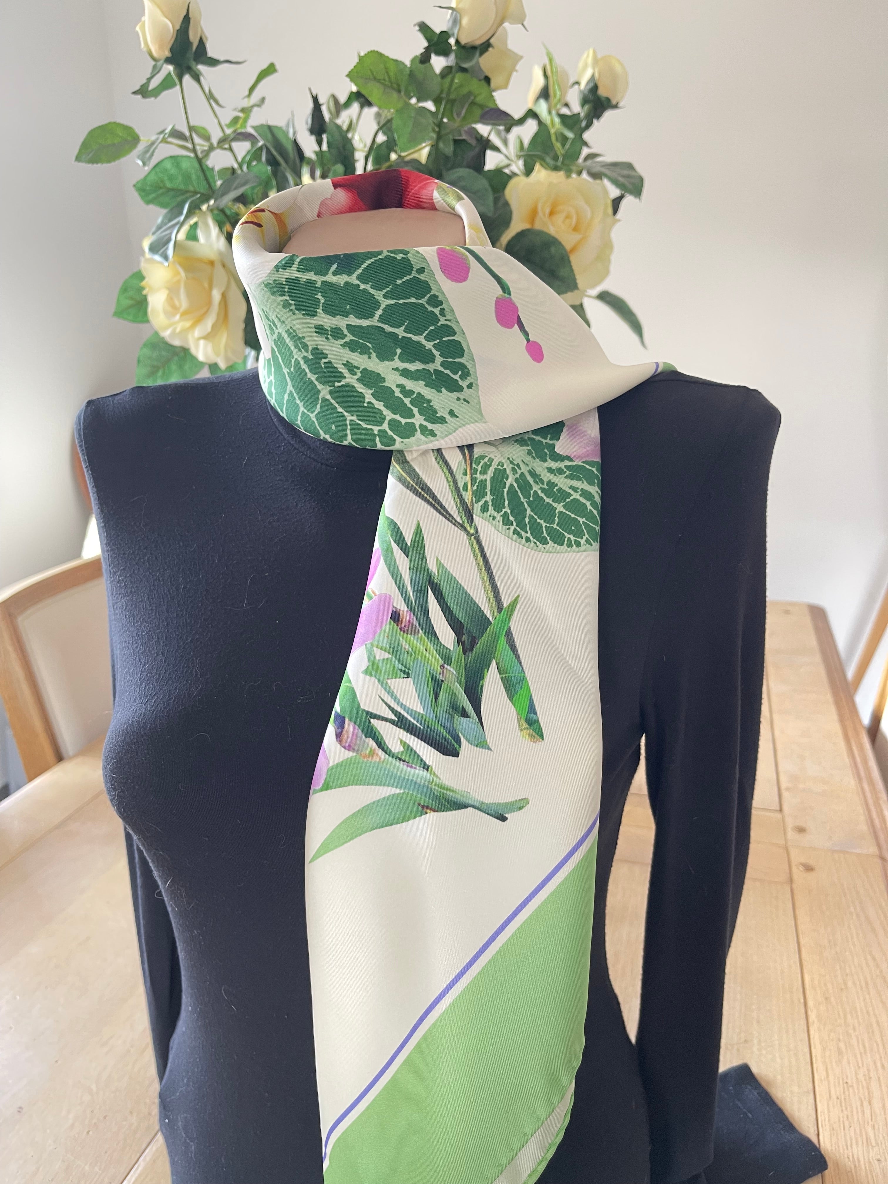 SERICA WATCH carré foulard schal scarf sjaal seide silk soie