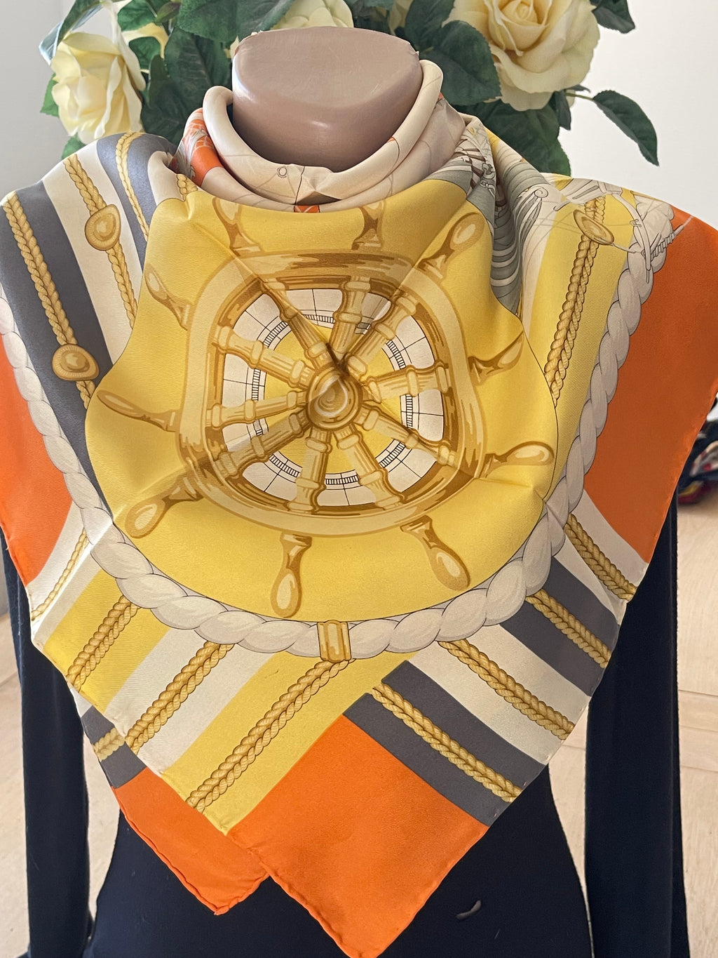 R DI RATTI carré foulard scarf schal sjaal seide soie silk