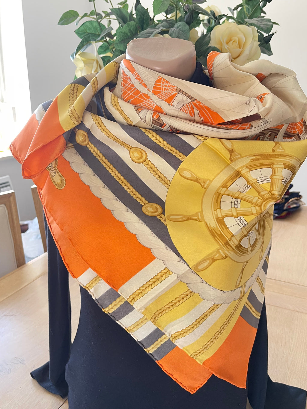R DI RATTI carré foulard scarf schal sjaal seide soie silk