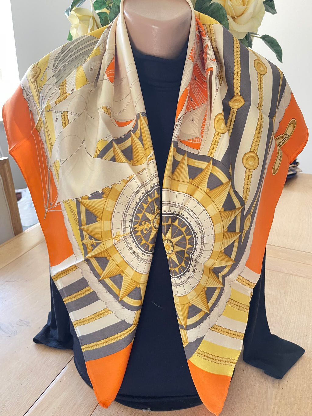 R DI RATTI carré foulard scarf schal sjaal seide soie silk