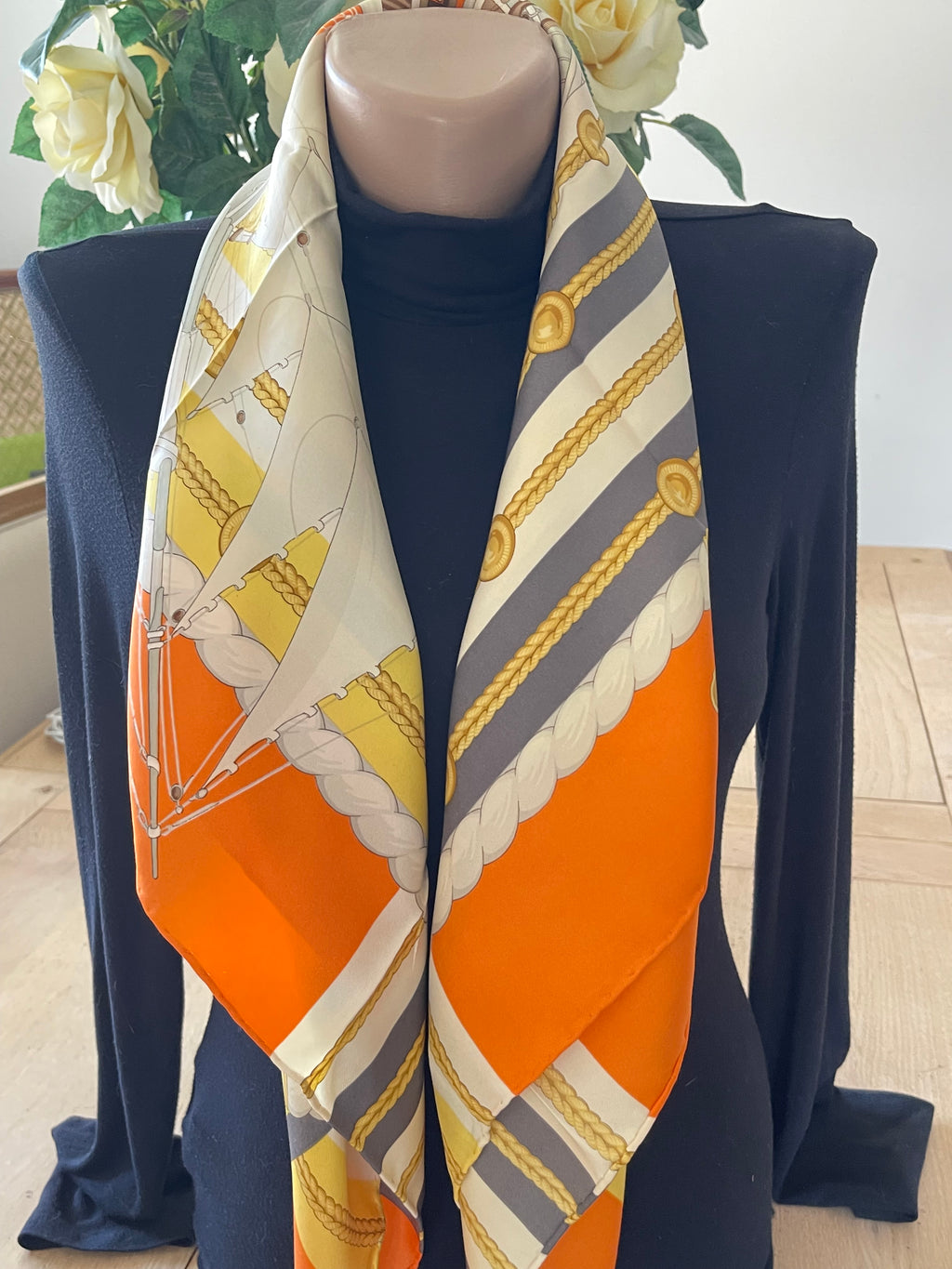 R DI RATTI carré foulard scarf schal sjaal seide soie silk
