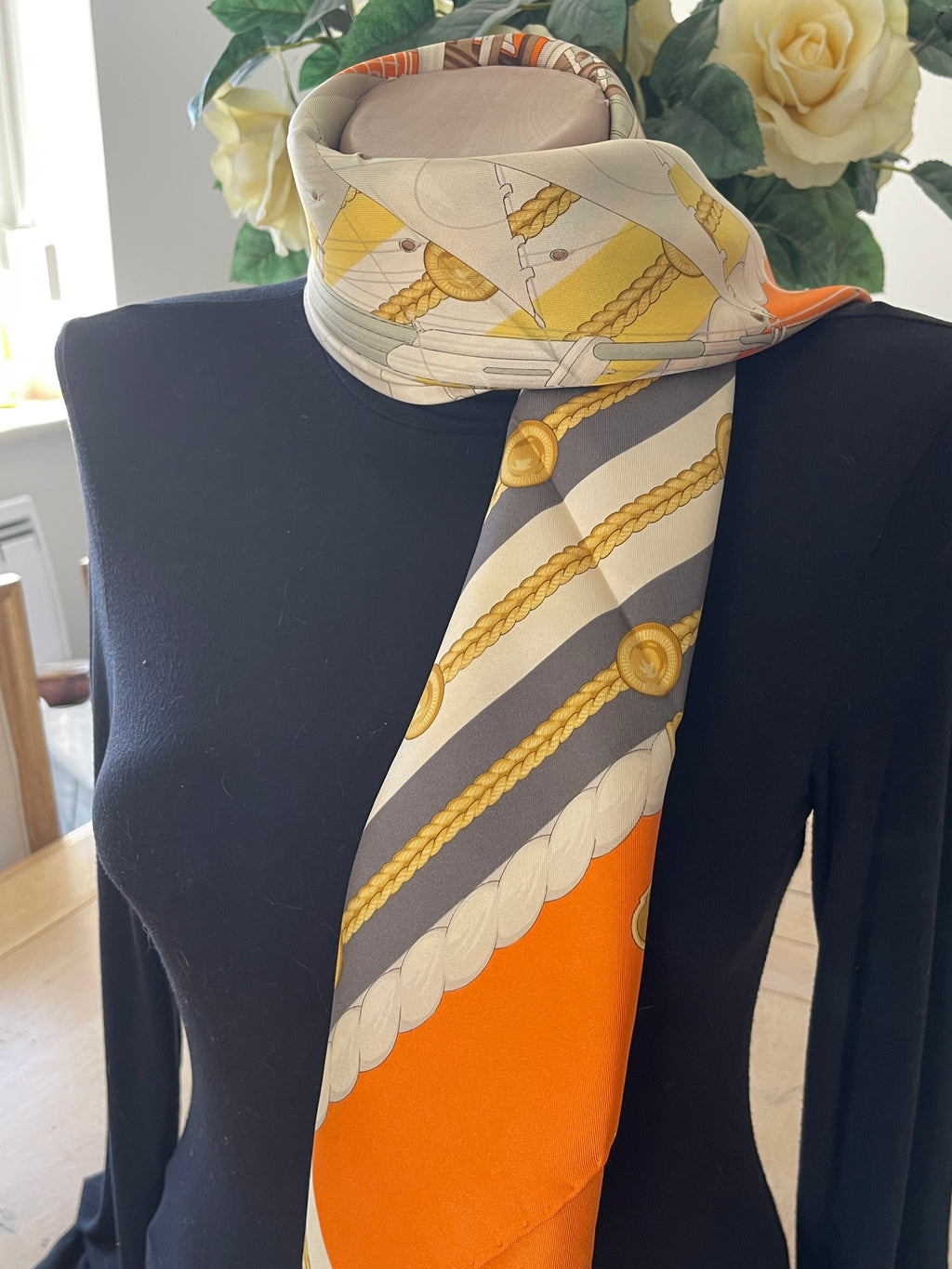 R DI RATTI carré foulard scarf schal sjaal seide soie silk