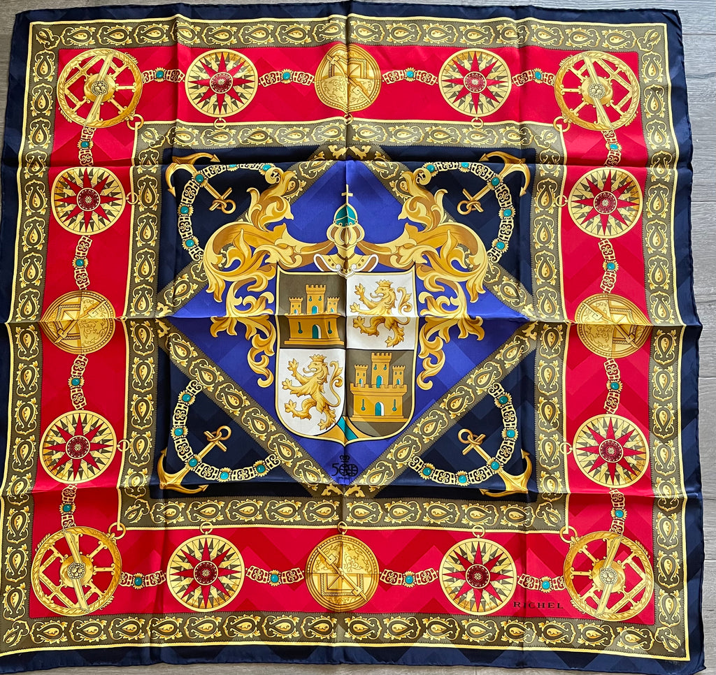 RICHEL carré foulard scarf schal sjaal seide soie silk