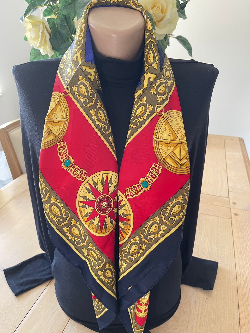 RICHEL carré foulard scarf schal sjaal seide soie silk
