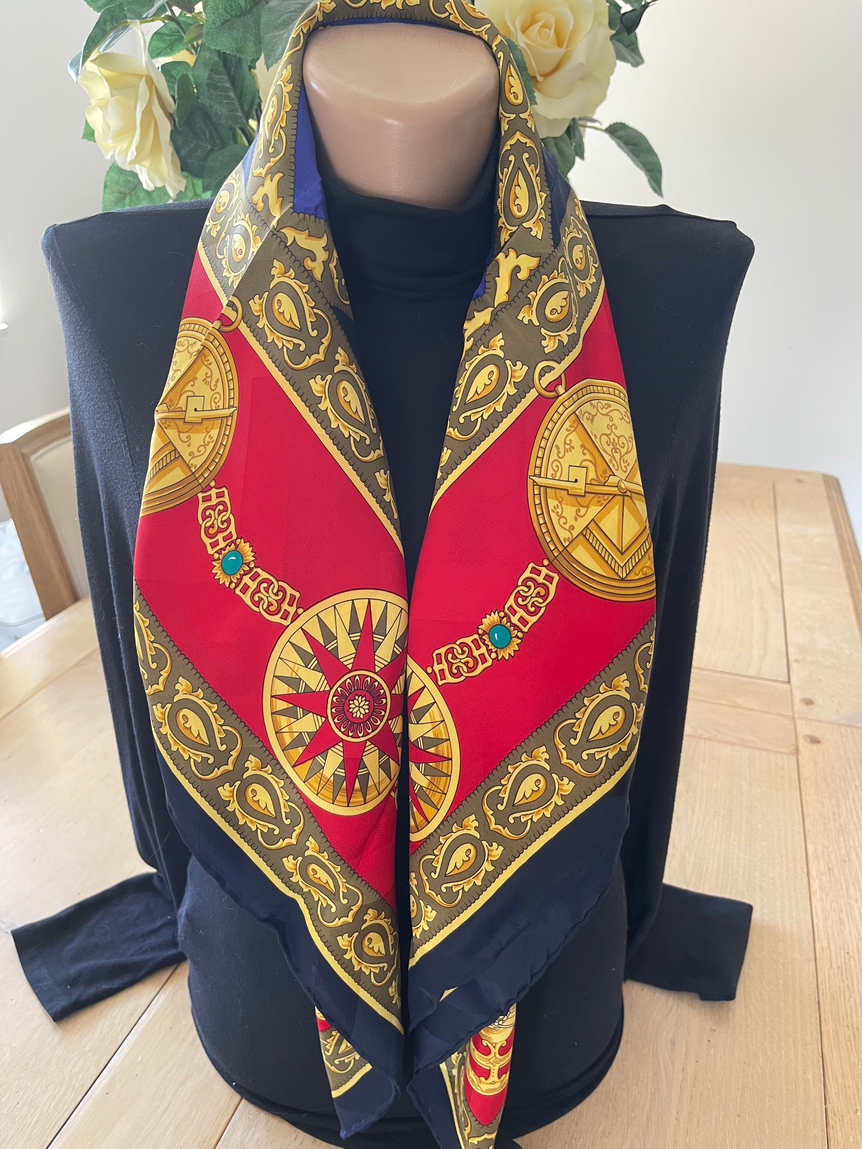 RICHEL carré foulard scarf schal sjaal seide soie silk