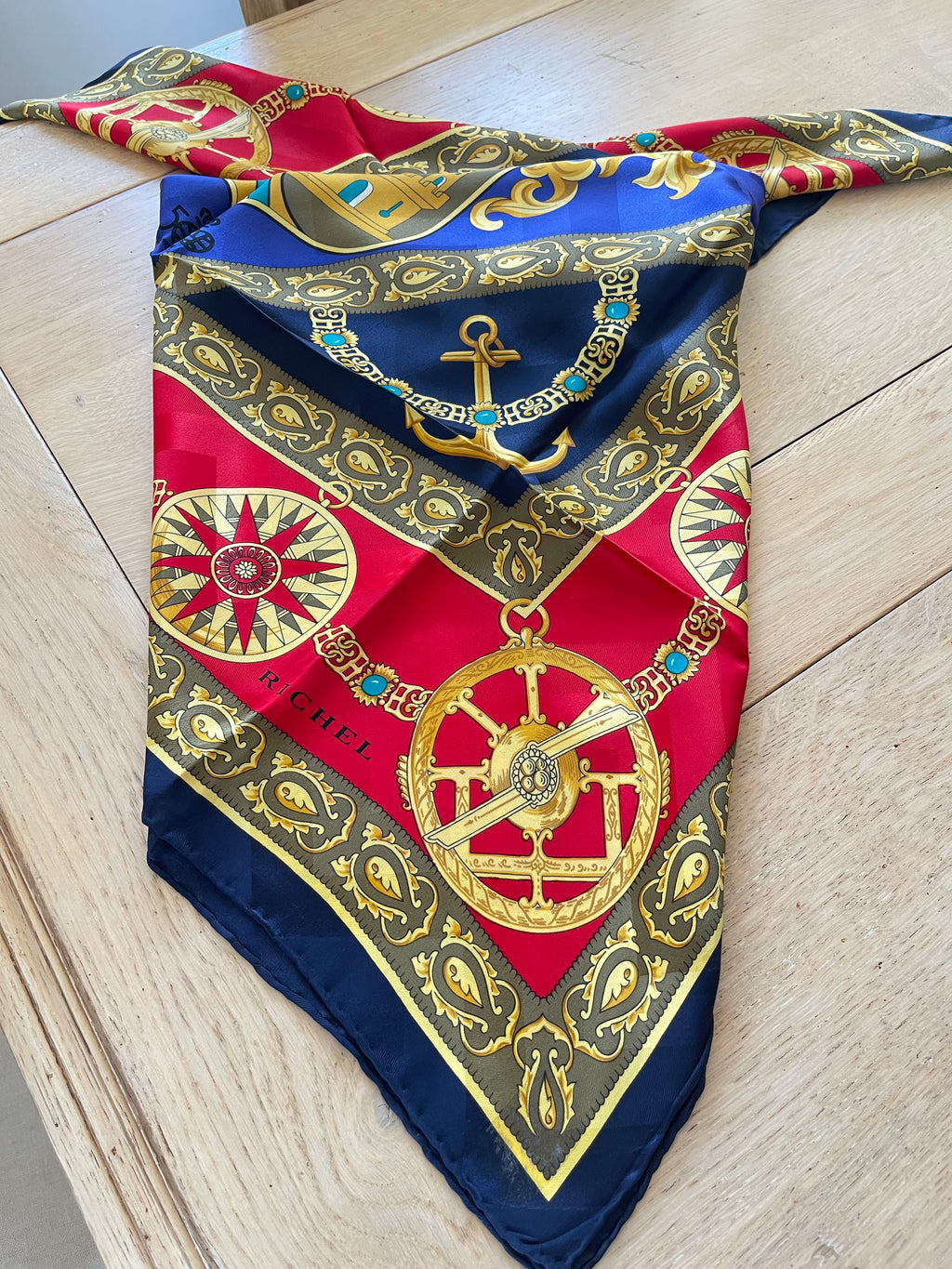 RICHEL carré foulard scarf schal sjaal seide soie silk