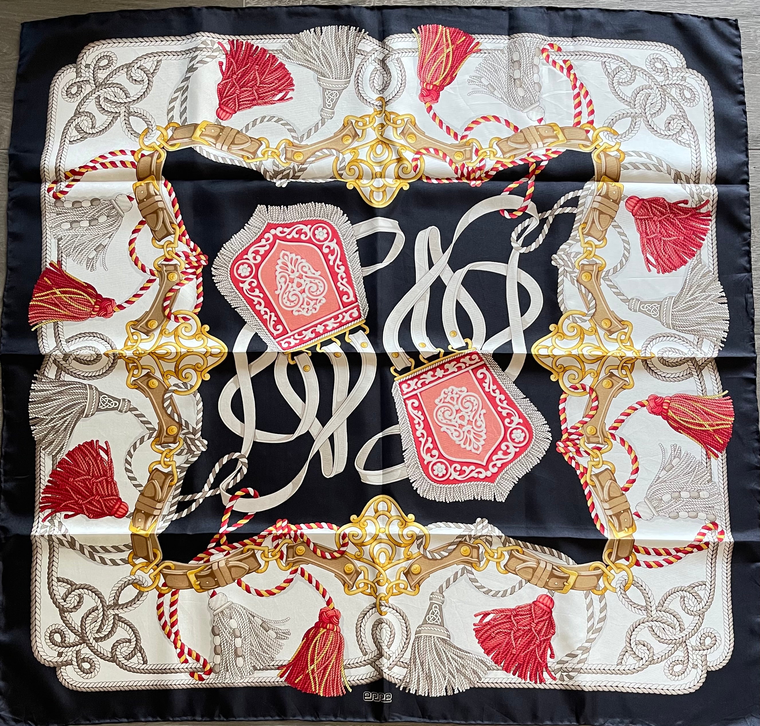 ERRE carré foulard scarf schal sjaal seide silk soie