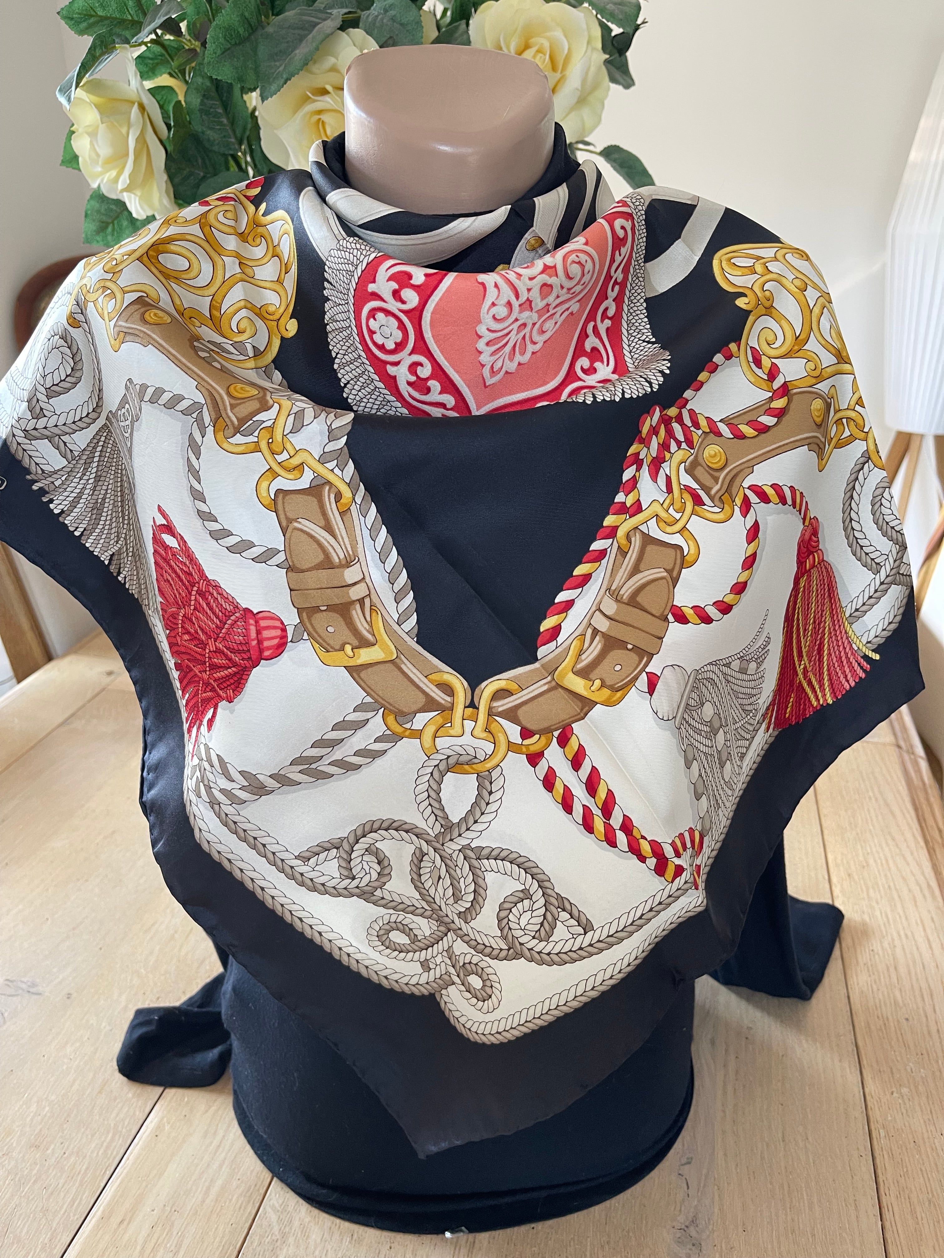 ERRE carré foulard scarf schal sjaal seide silk soie