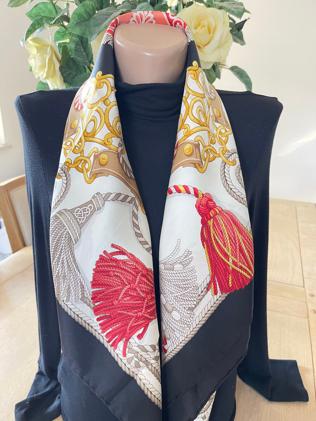ERRE carré foulard scarf schal sjaal seide silk soie